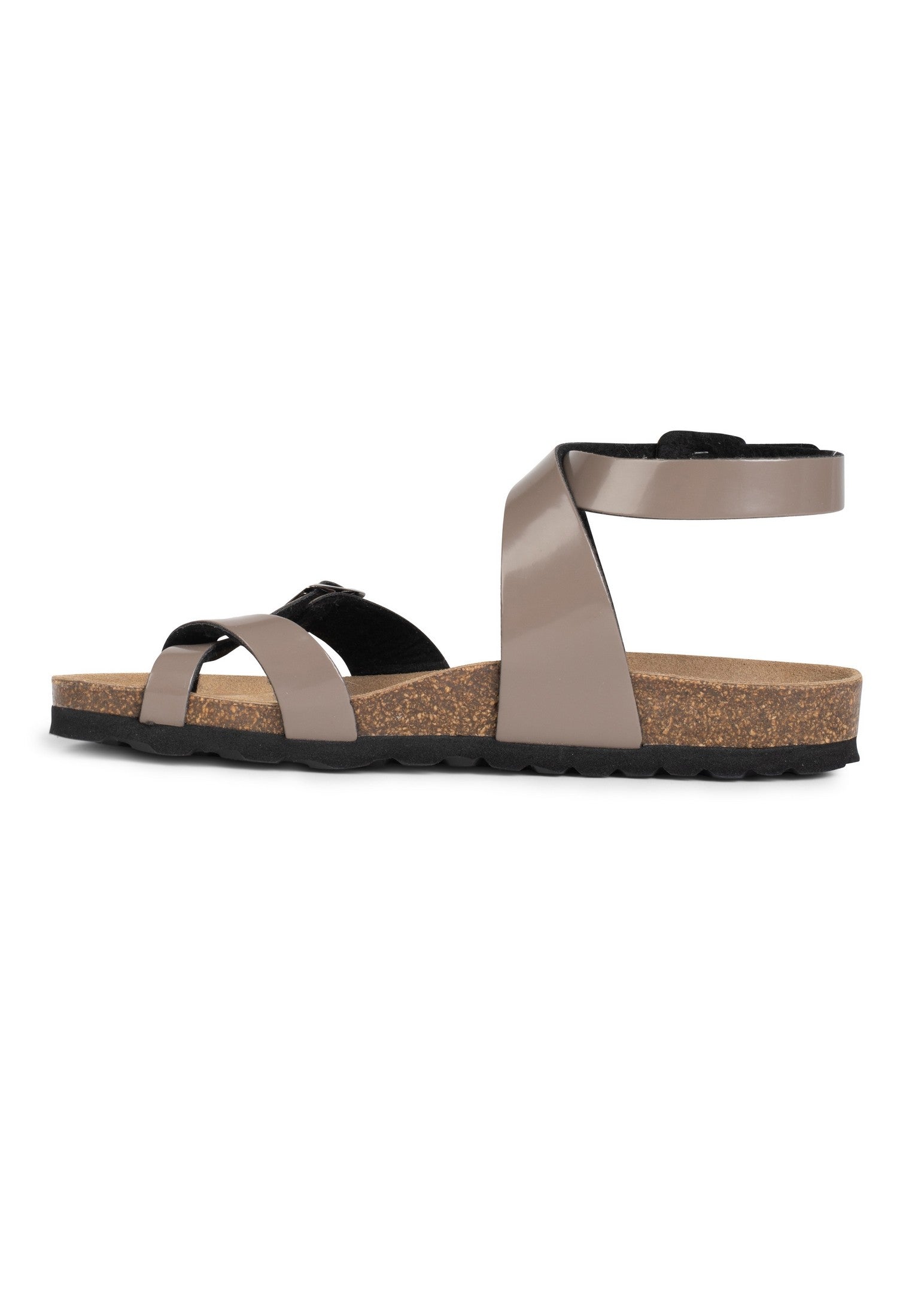 Swan Grey Toe-Thong Sandals