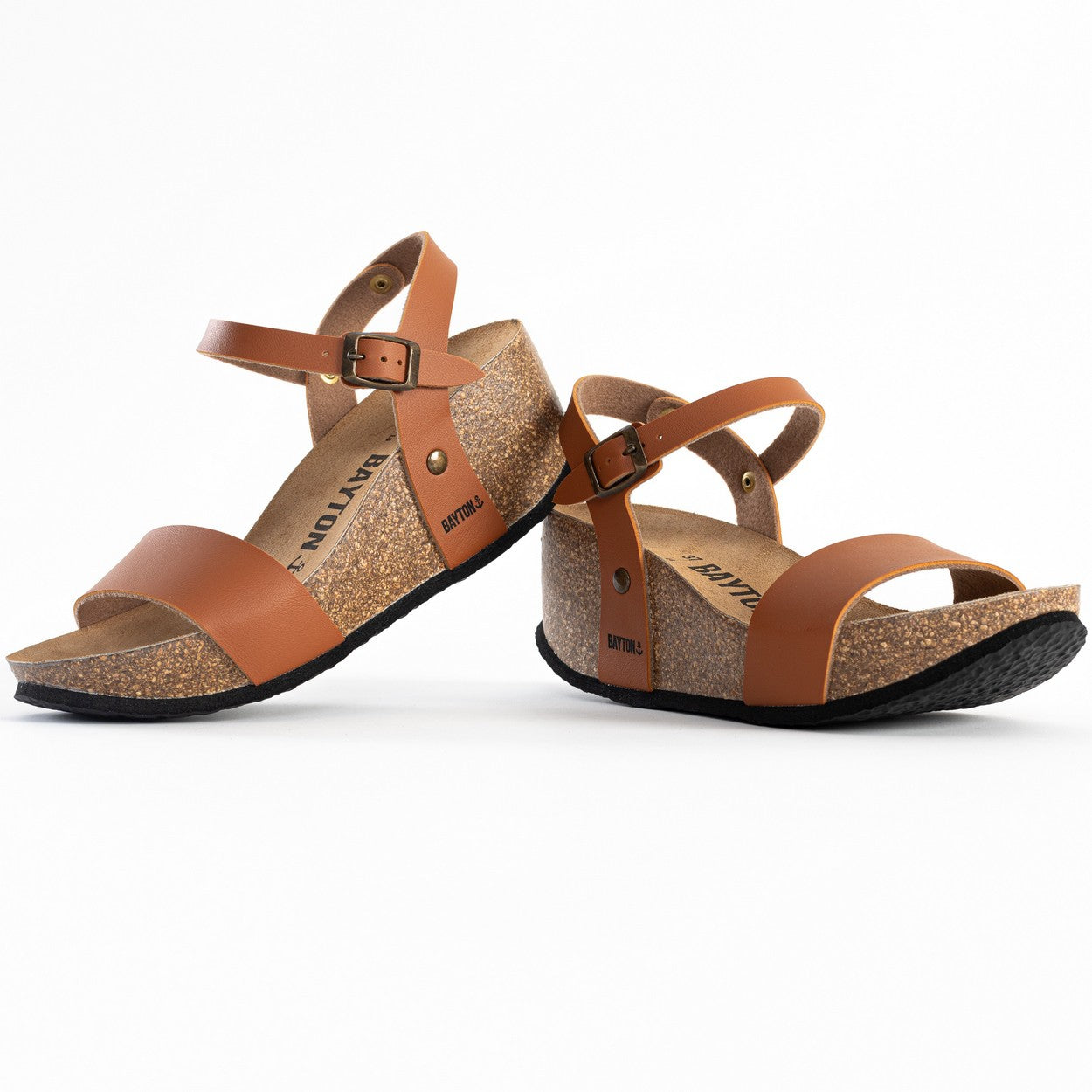 Toledo Camel Wedge and Semi-Wedge Sandals