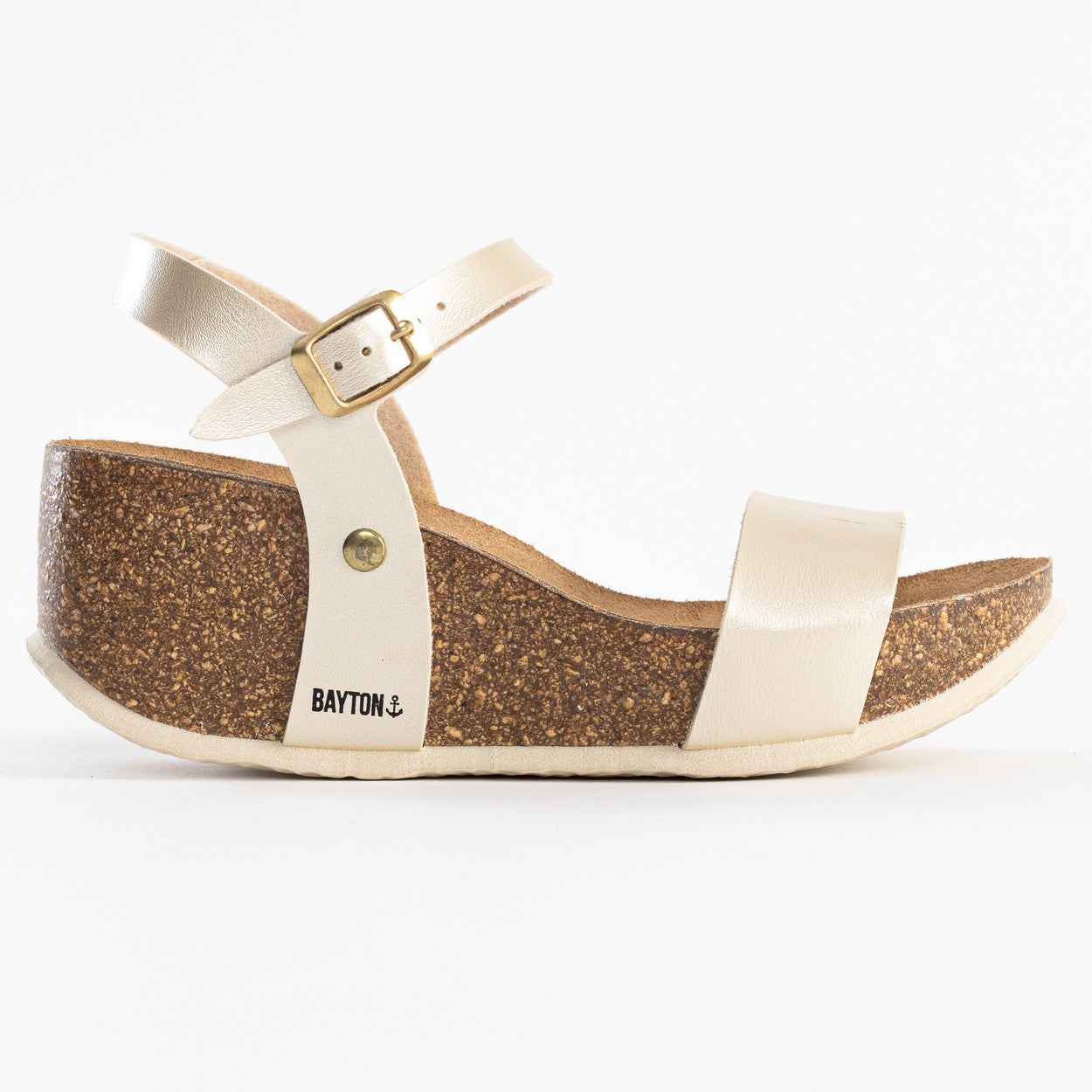 Toledo Light Gold Wedge and Semi-Wedge Sandals