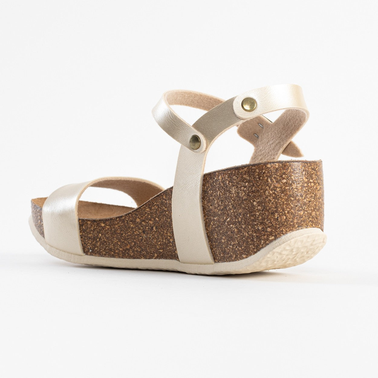 Toledo Light Gold Wedge and Semi-Wedge Sandals