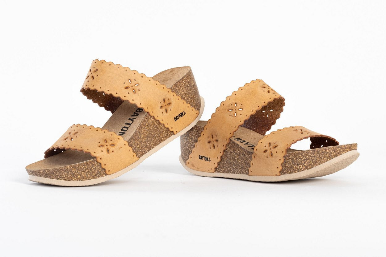 Tomar Beige Wedge and Semi-Wedge Sandals