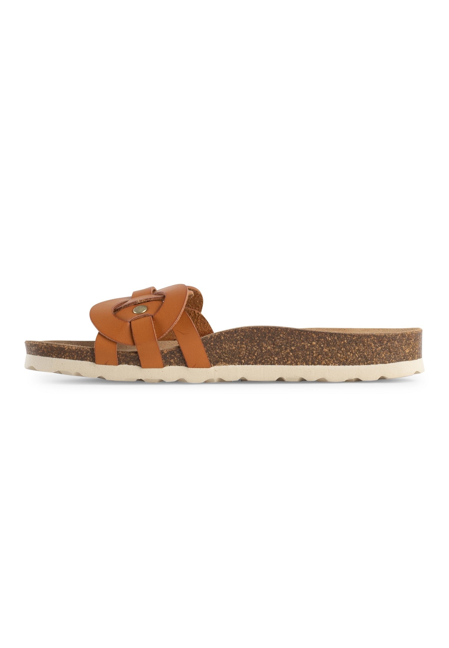 Sandals 1 Strap Topaz Camel 100% Leather