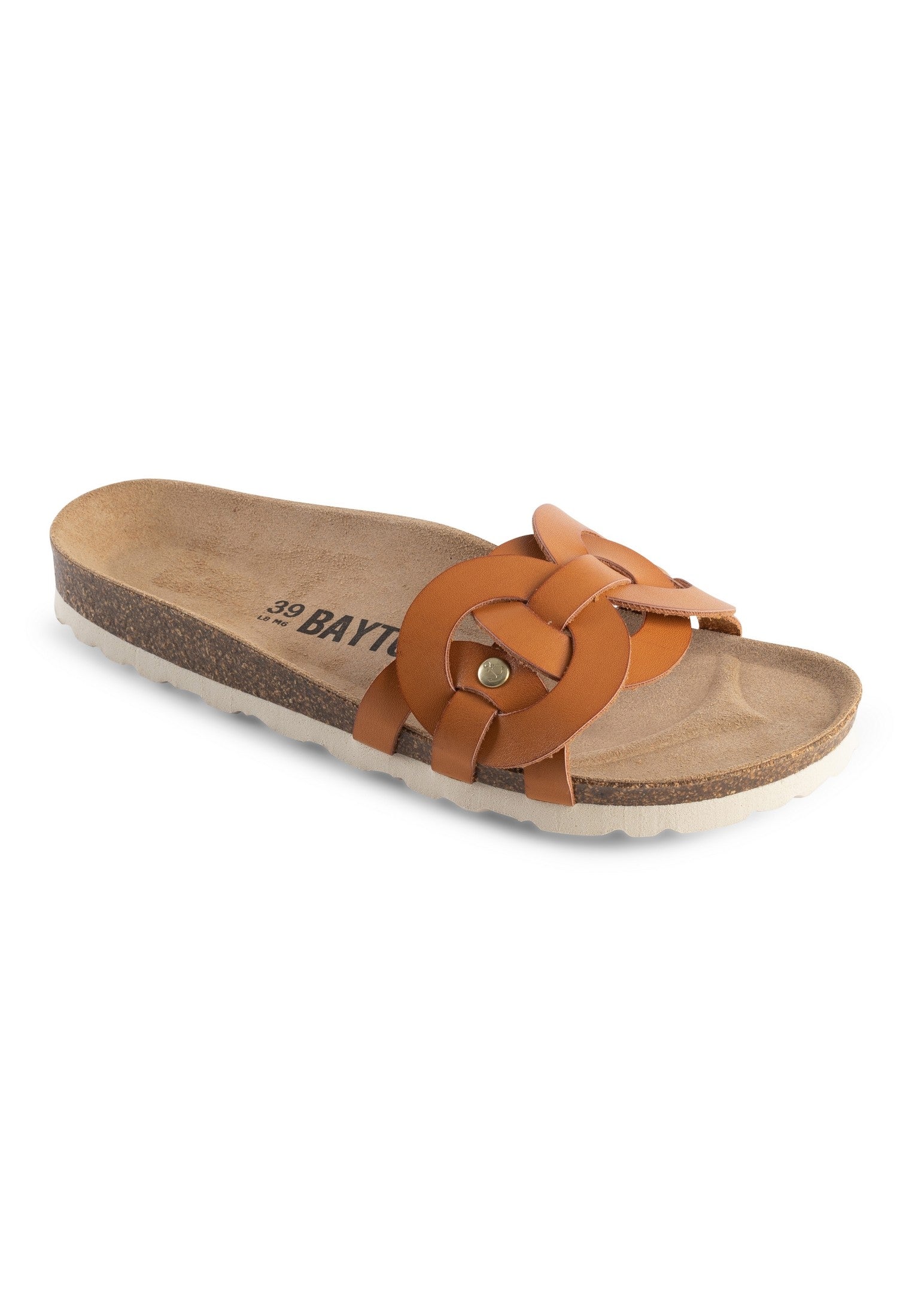 Sandales 1 Bride Topaze Camel 100% Cuir