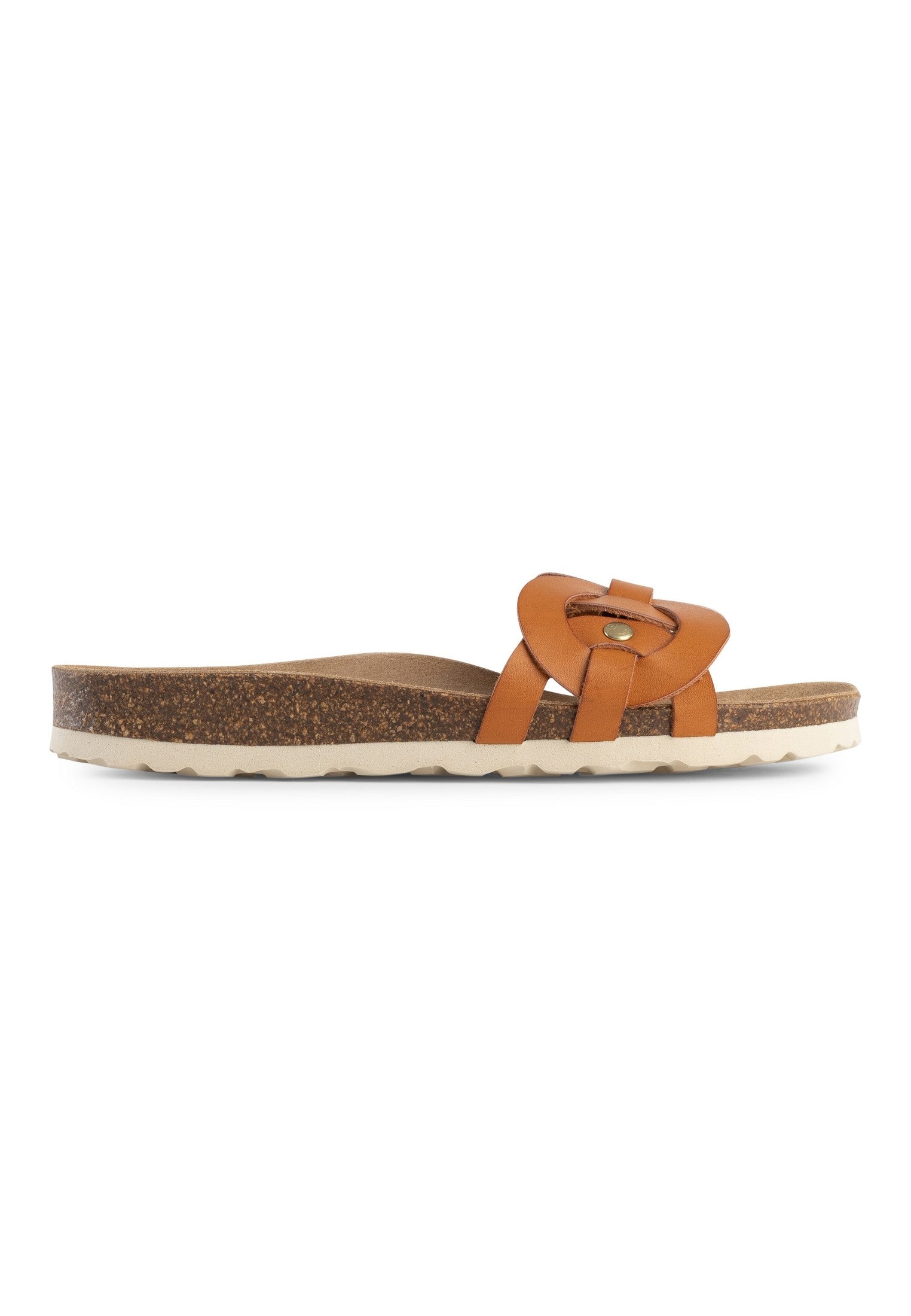 Sandals 1 Strap Topaz Camel 100% Leather