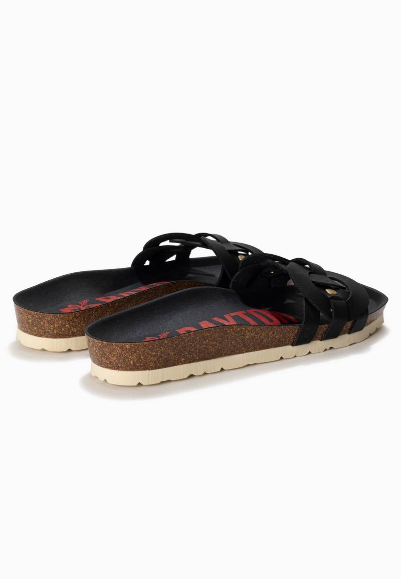 Sandalias con topacio negro