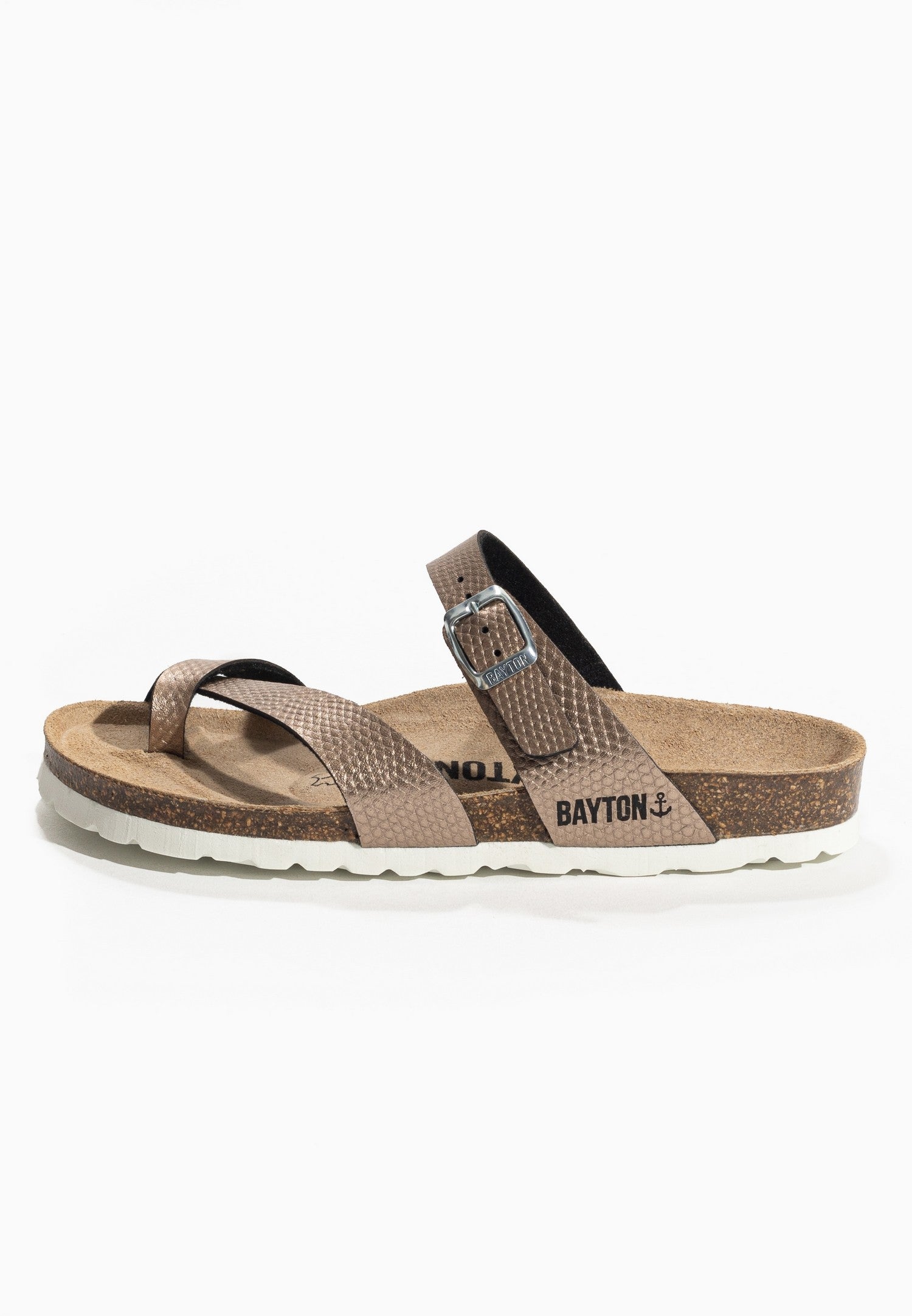 Bronze Triade Toe-Thong Sandals