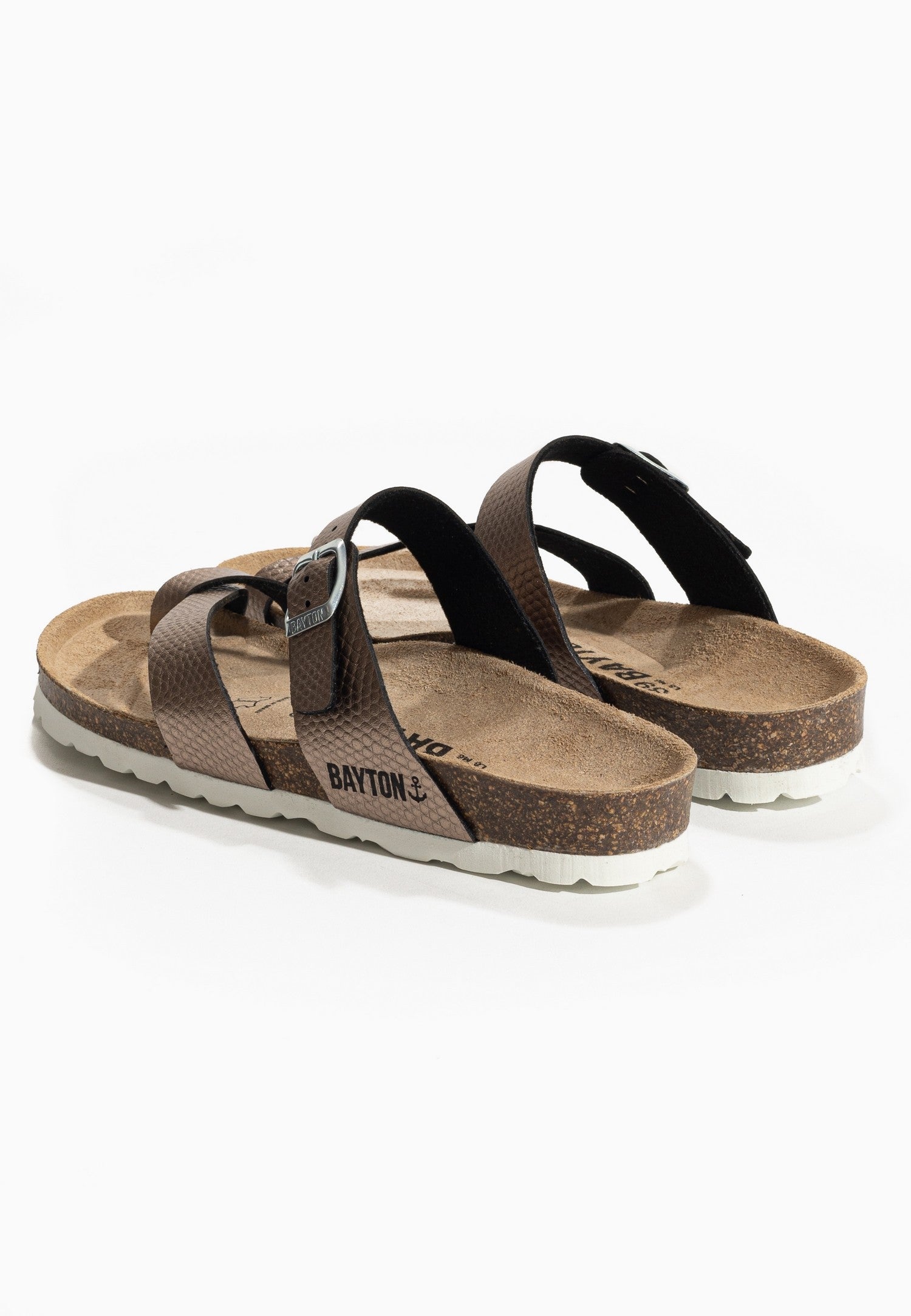 Bronze Triade Toe-Thong Sandals