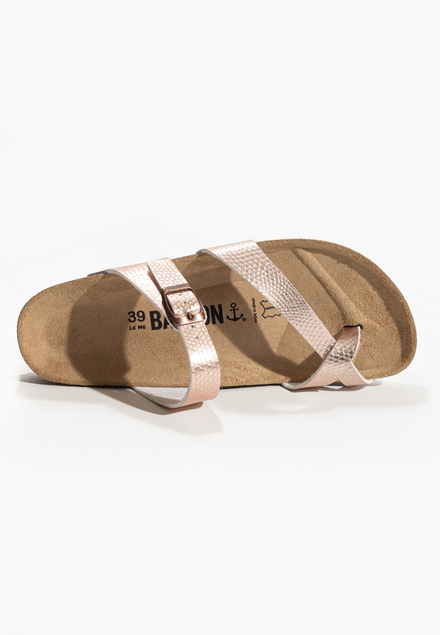 Triade Rose Gold Toe Post Sandals