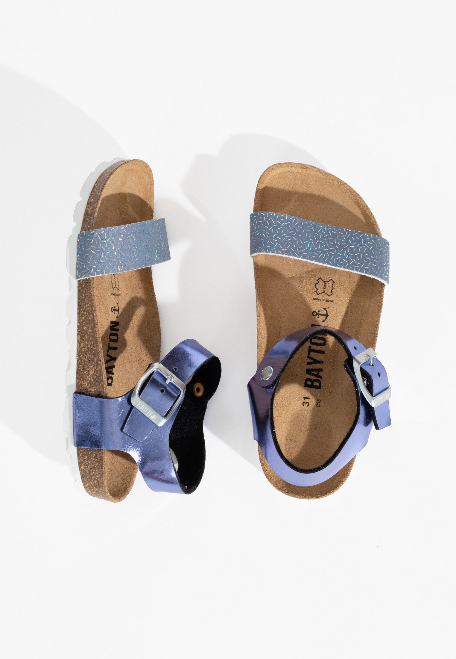 Sandalias Tyche Multitiras Azul