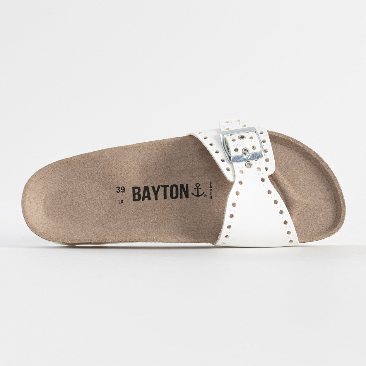 Ballarat White 1 Strap Sandals