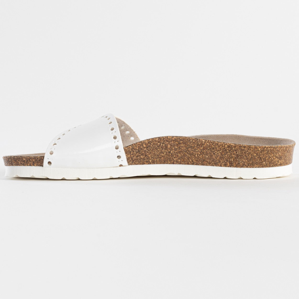 Ballarat White 1 Strap Sandals