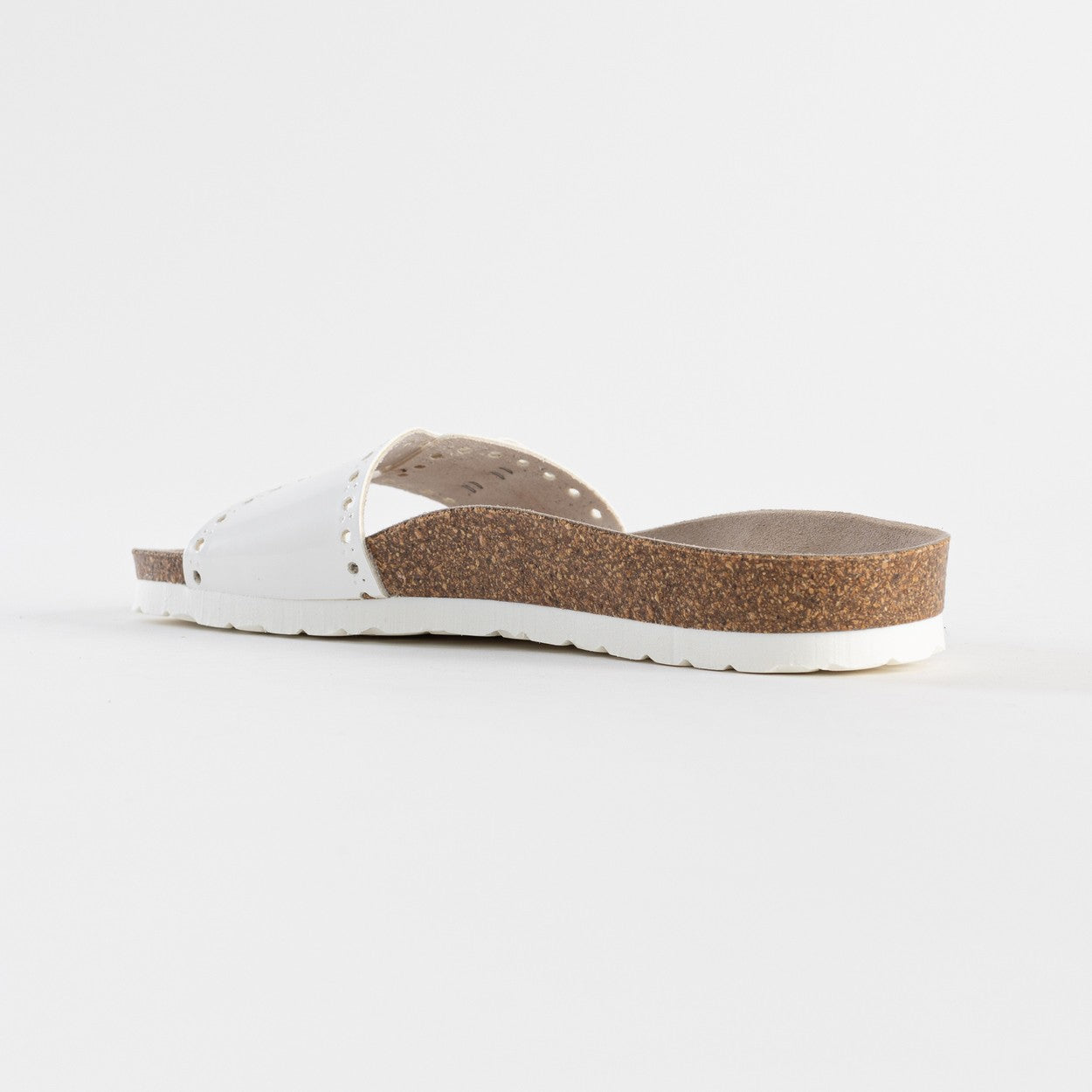 Ballarat White 1 Strap Sandals