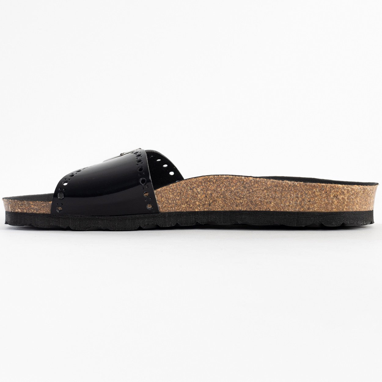 Ballarat Black 1 Strap Sandals