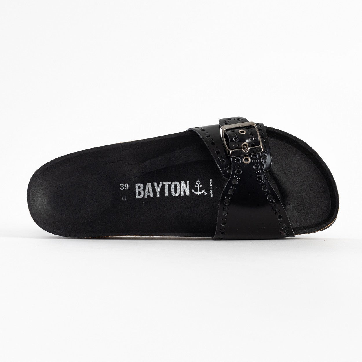 Ballarat Black 1 Strap Sandals