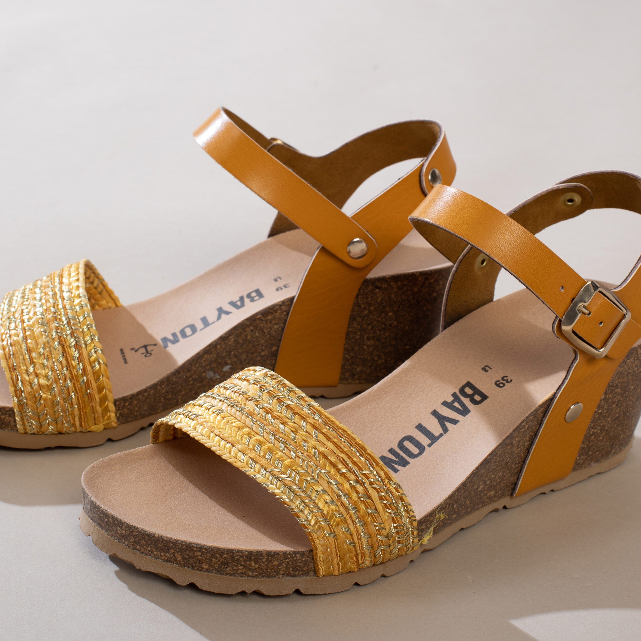 Julies Orange Wedge and Semi-Wedge Sandals