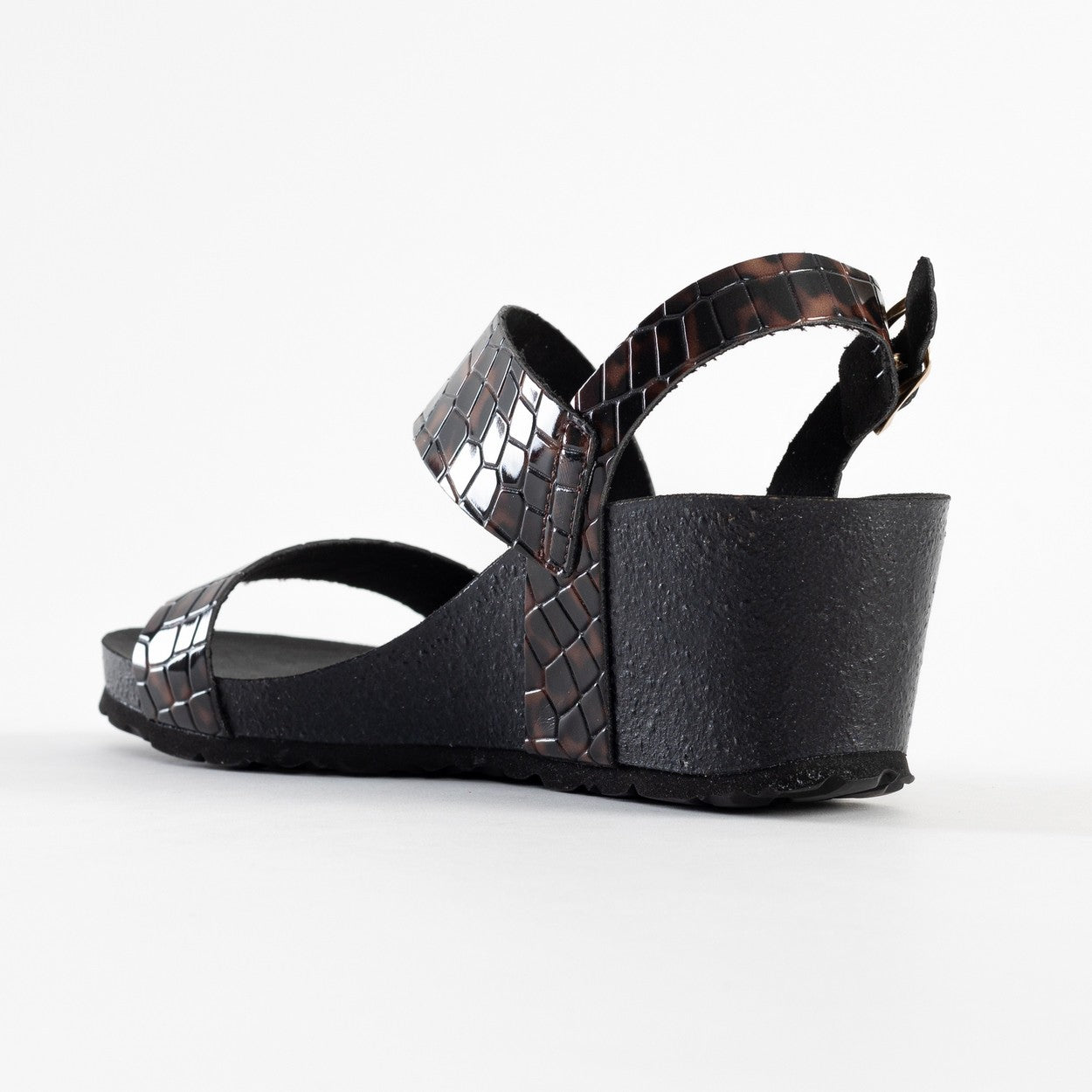 Martis Brown Wedge and Semi-Wedge Sandals