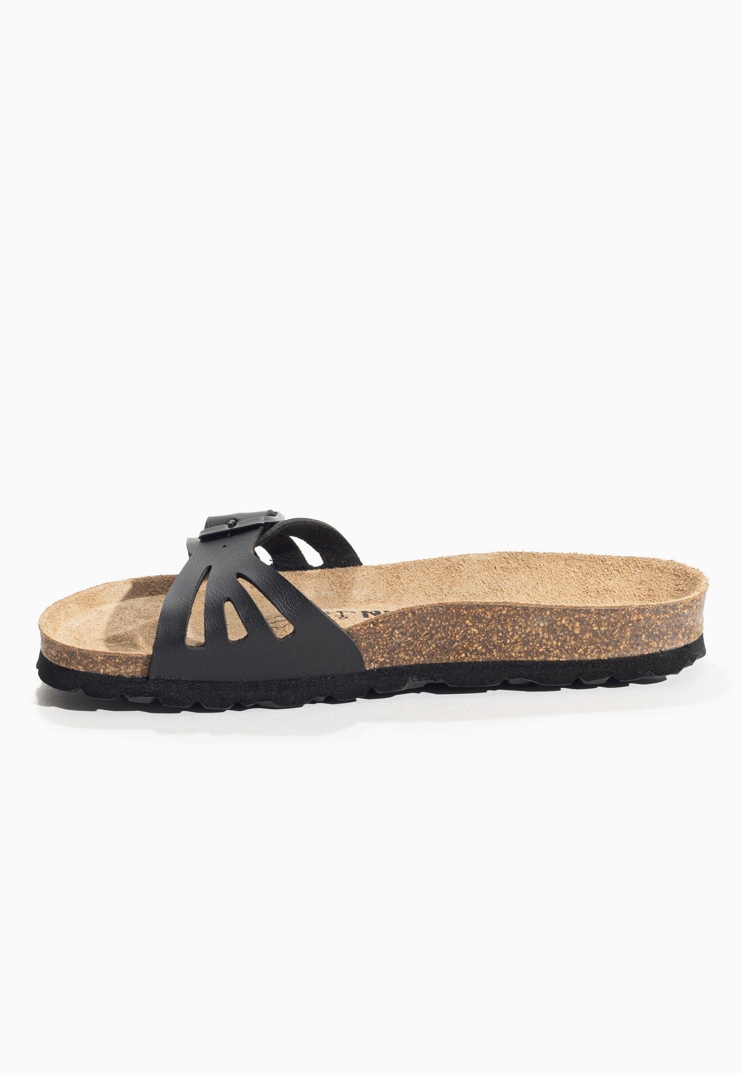 Sandalias de terciopelo negras