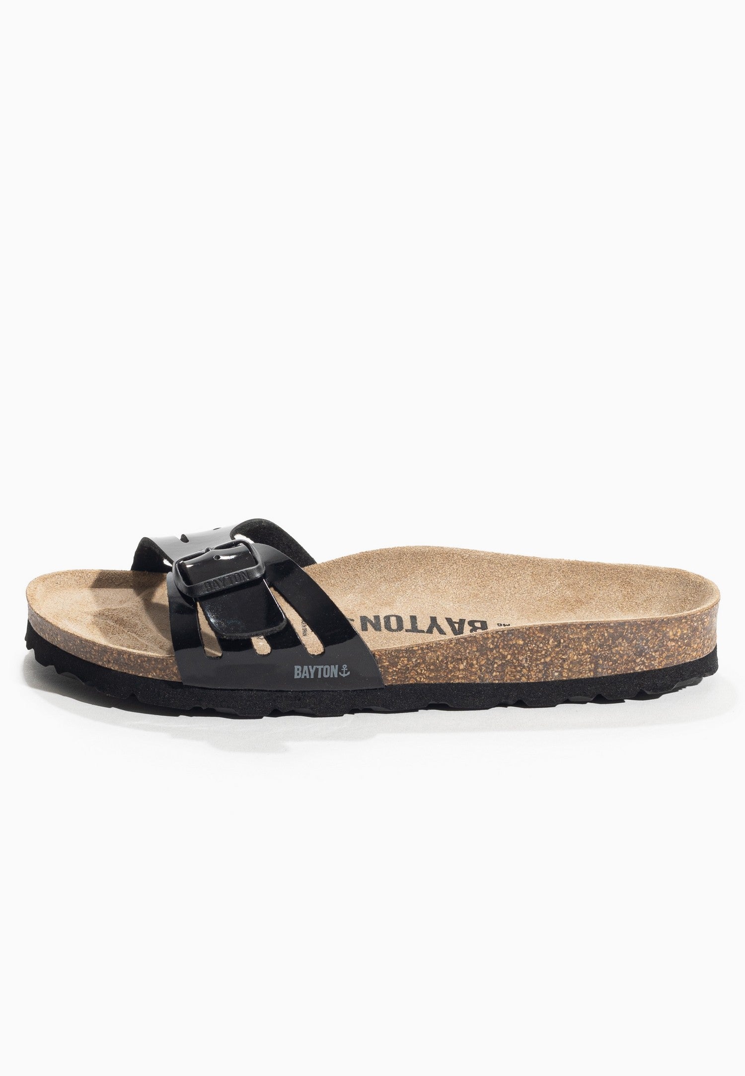 Sandales 1 Bride Velours Noir