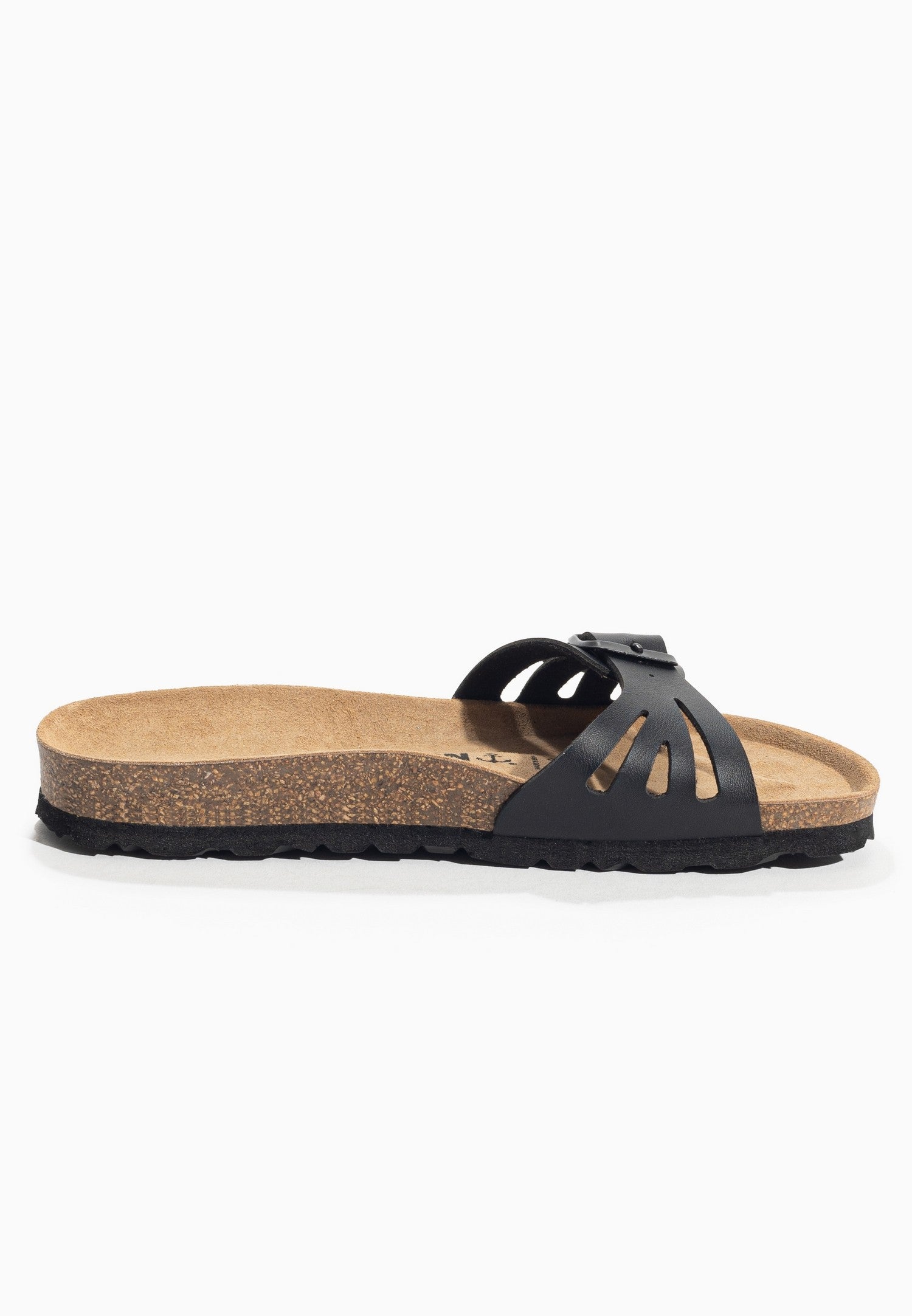 Sandalias de terciopelo negras