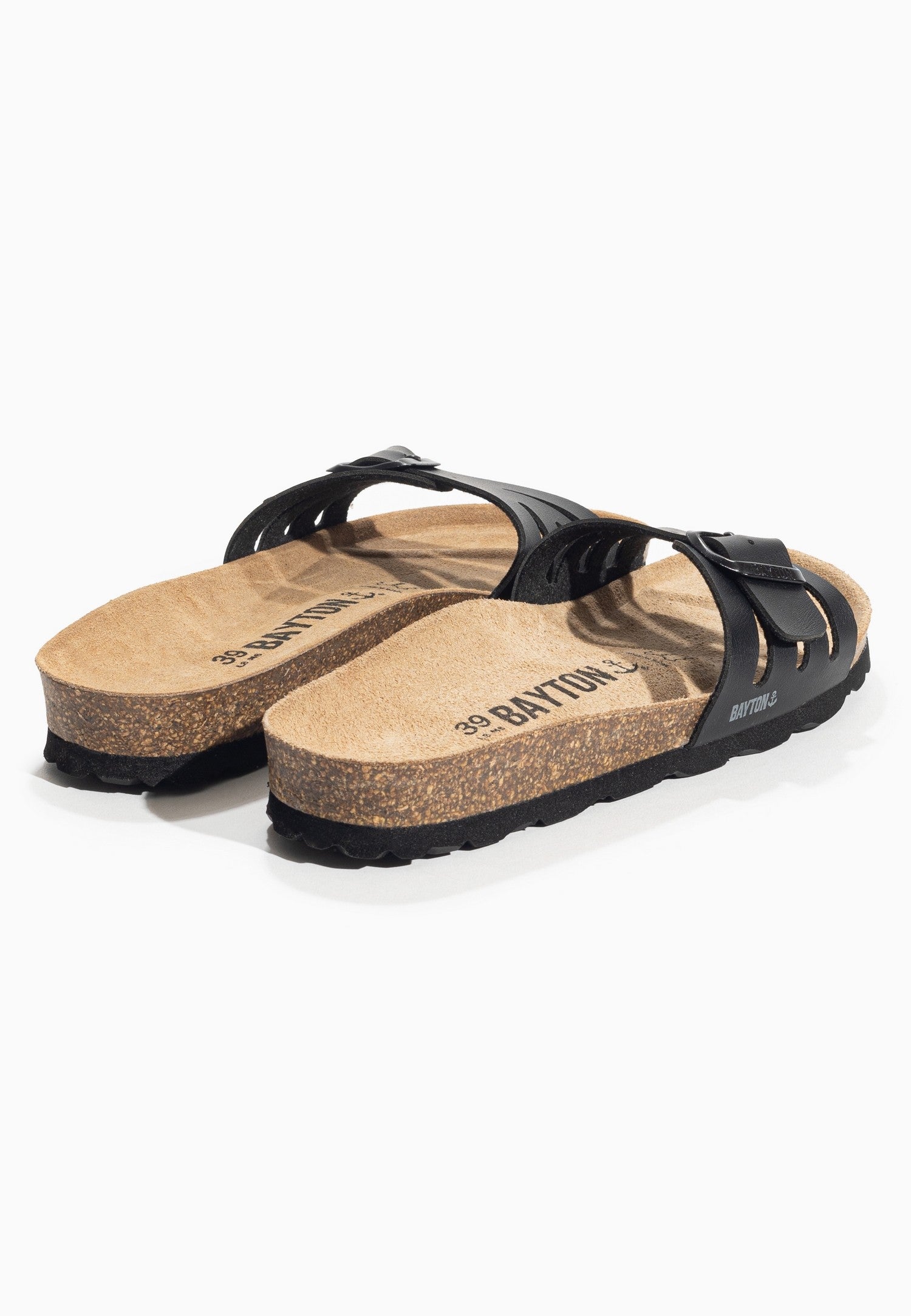 Sandales 1 Bride Velours Noir