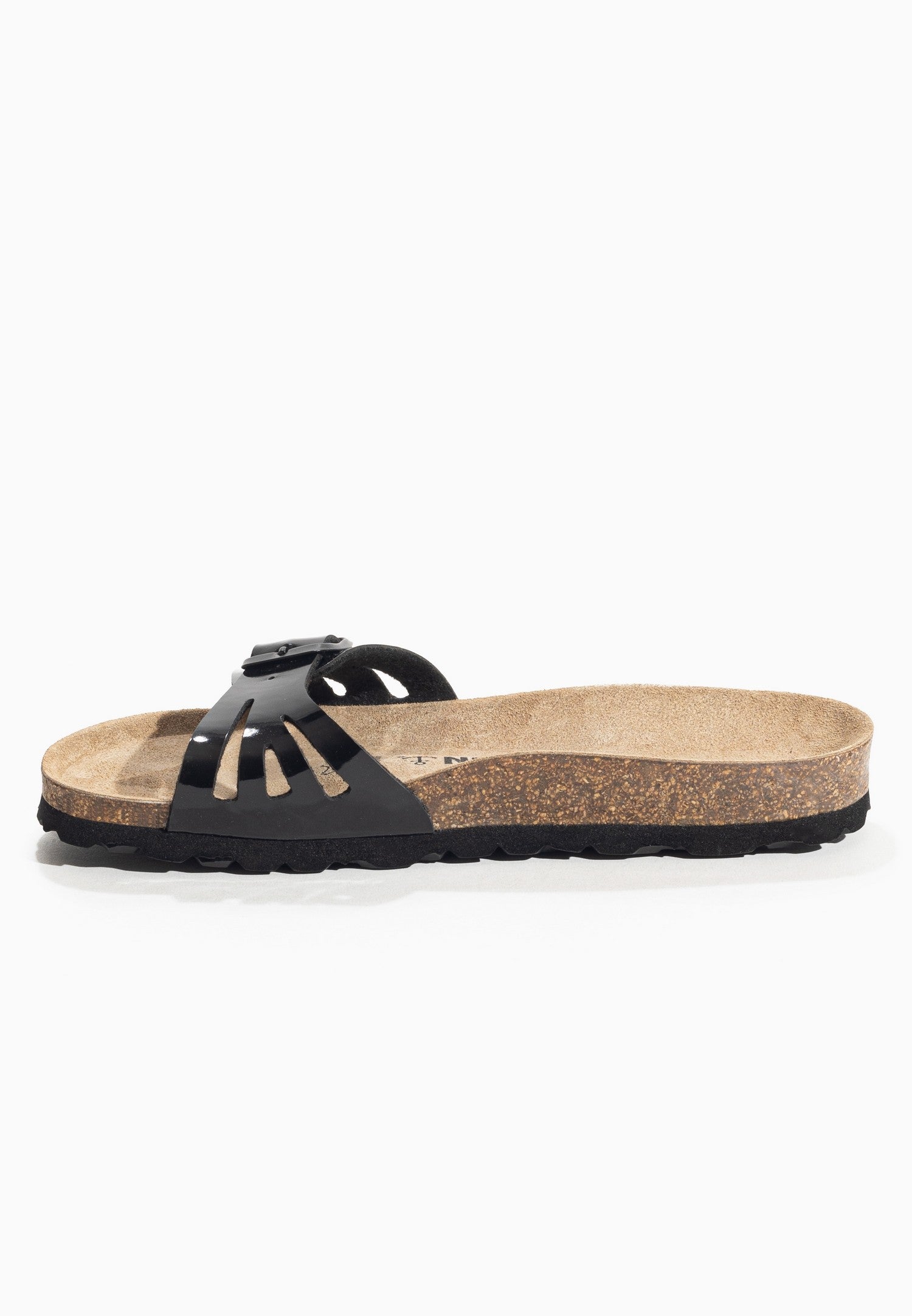 Sandalias de terciopelo negras