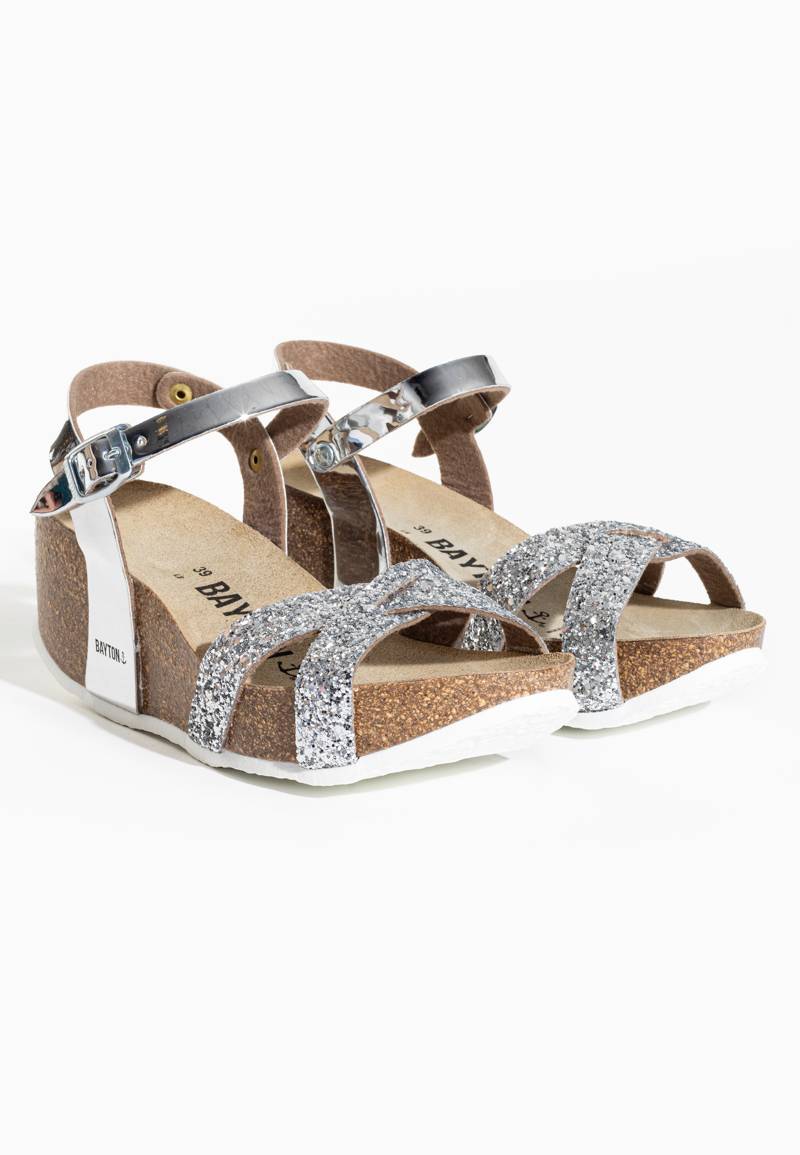 Venus Silver Wedge and Semi-Wedge Sandals