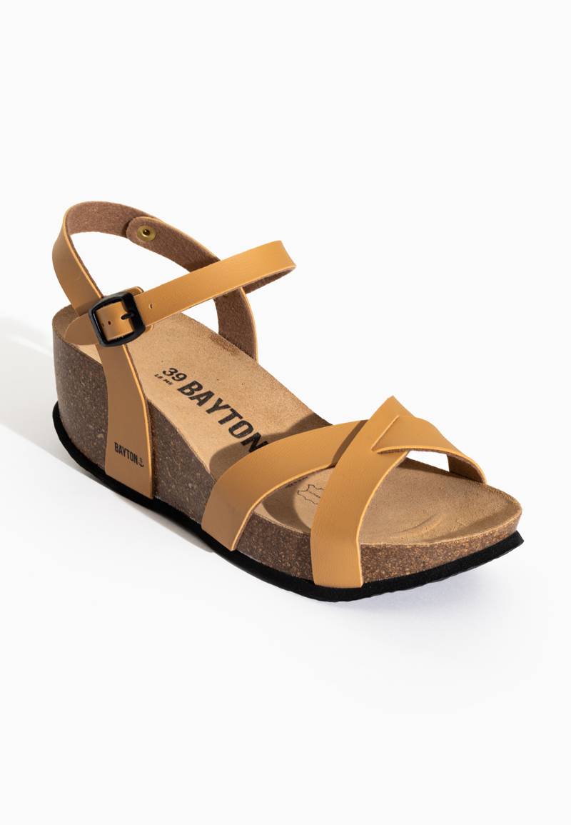 Sandales Venus Beige Compensées et Semi-compensées