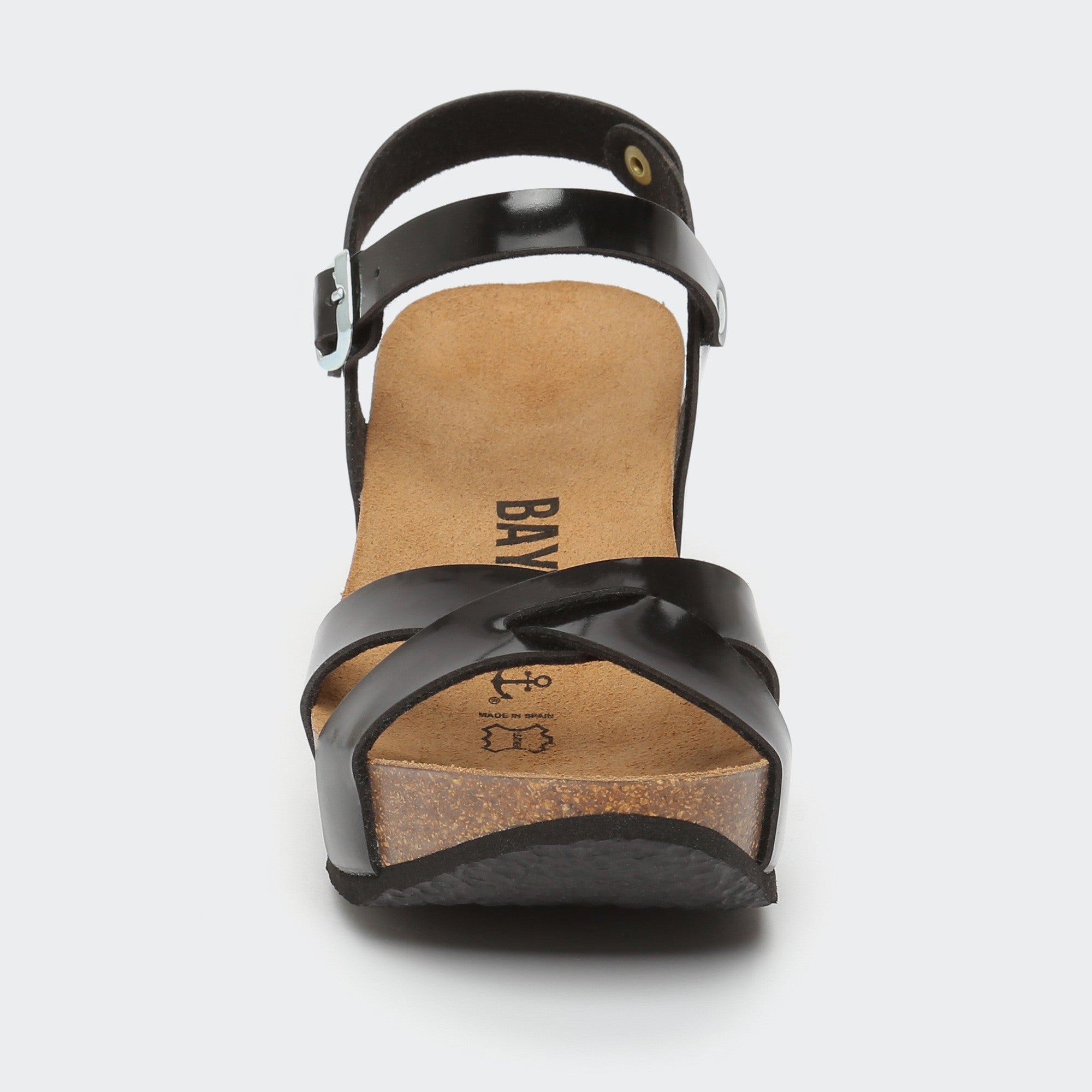 Venus Black Wedge and Semi-Wedge Sandals