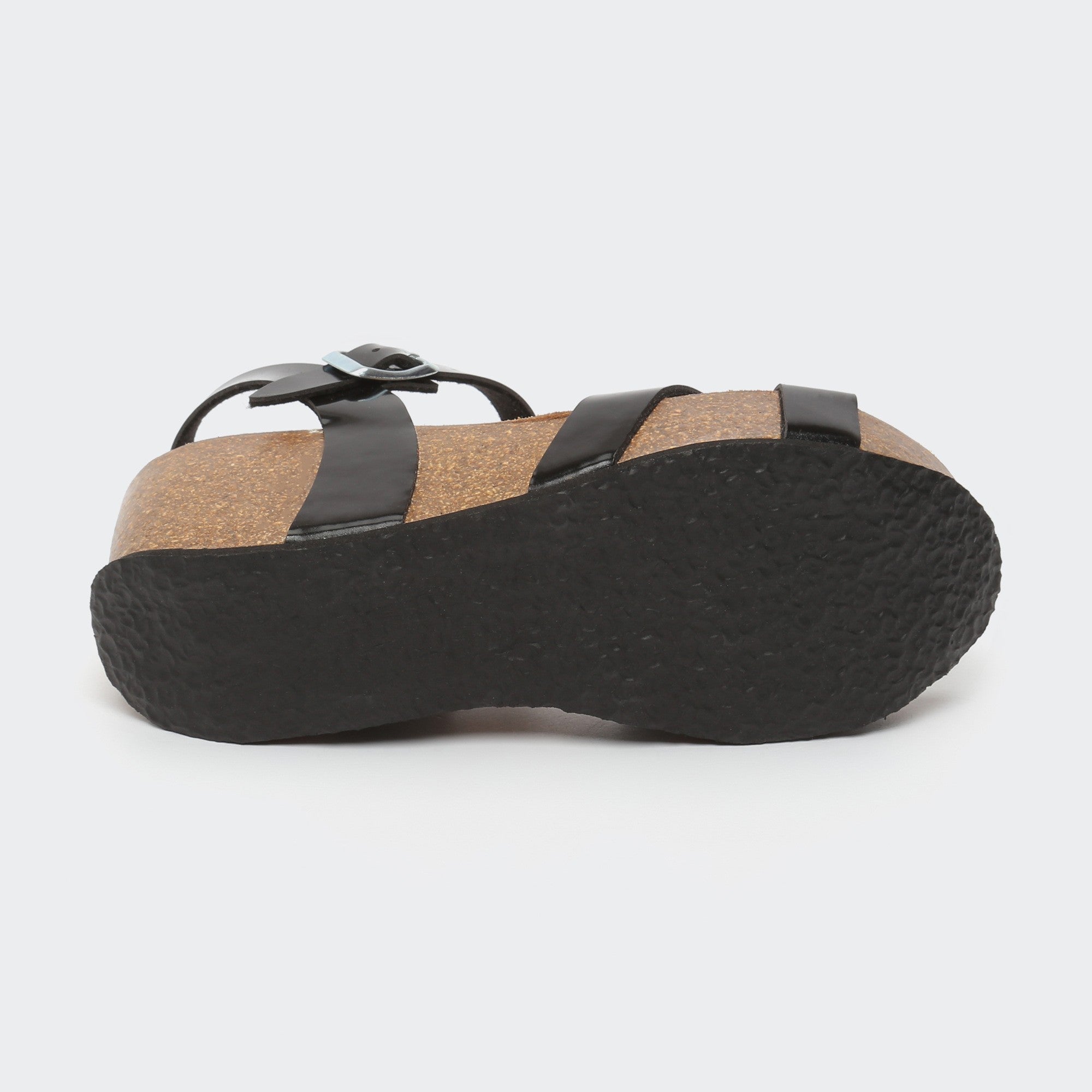 Venus Black Wedge and Semi-Wedge Sandals