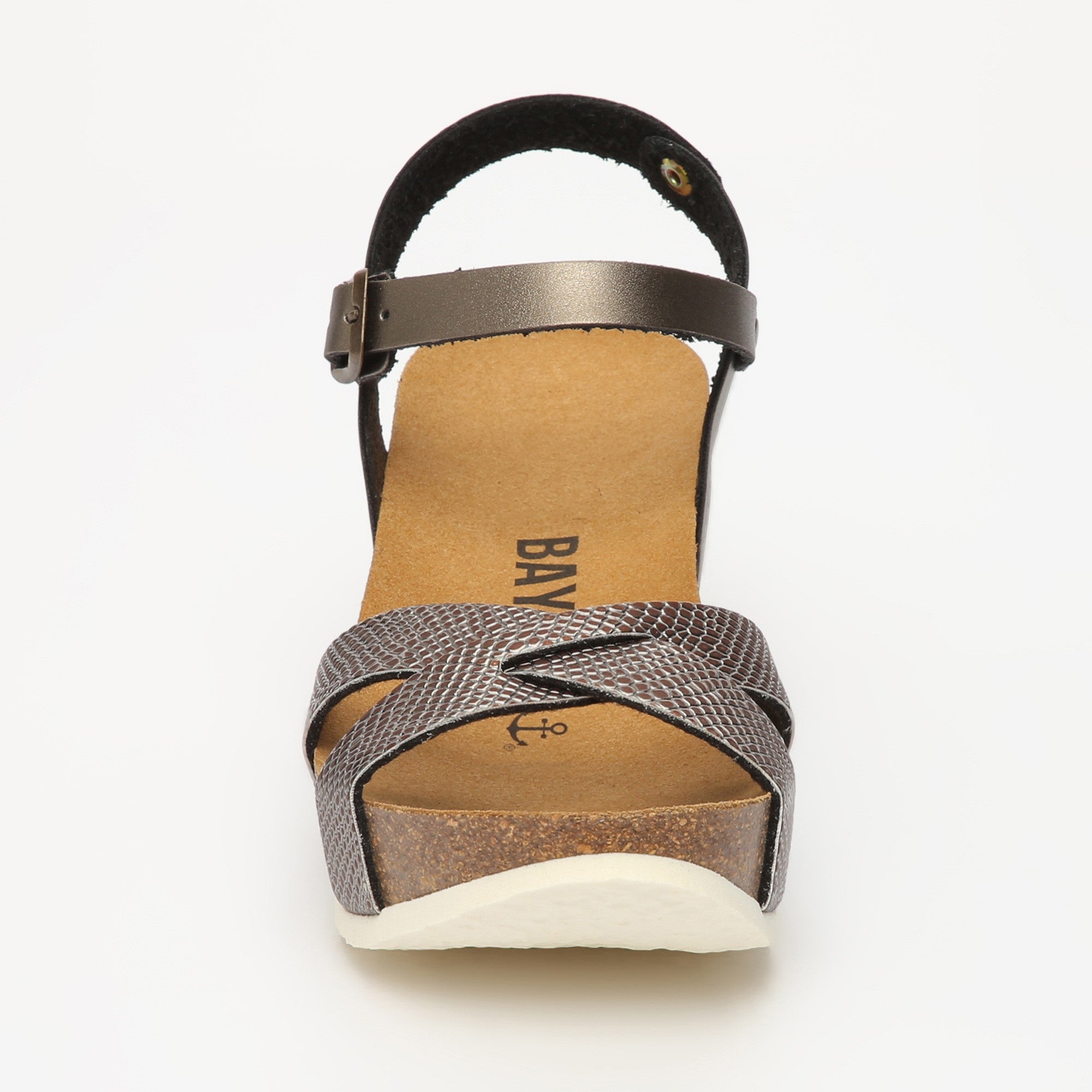 Venus Anthracite Wedge and Semi-Wedge Sandals