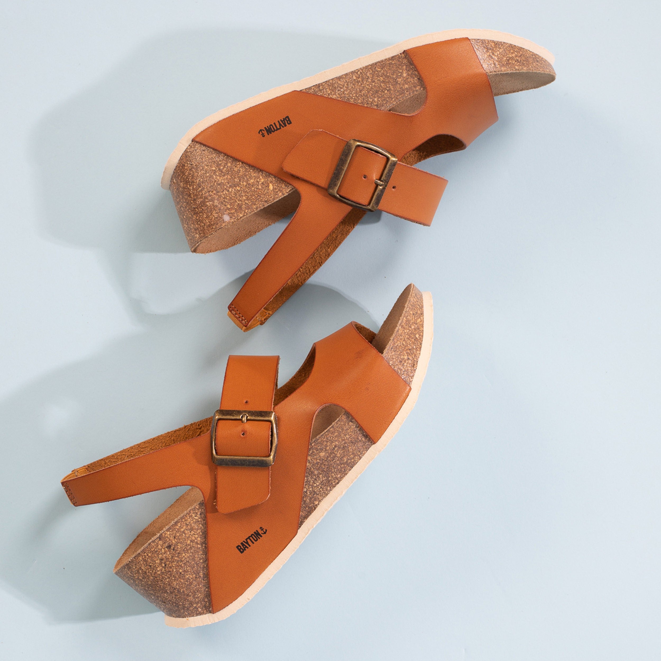 Vera Tan Wedge and Semi-Wedge Sandals