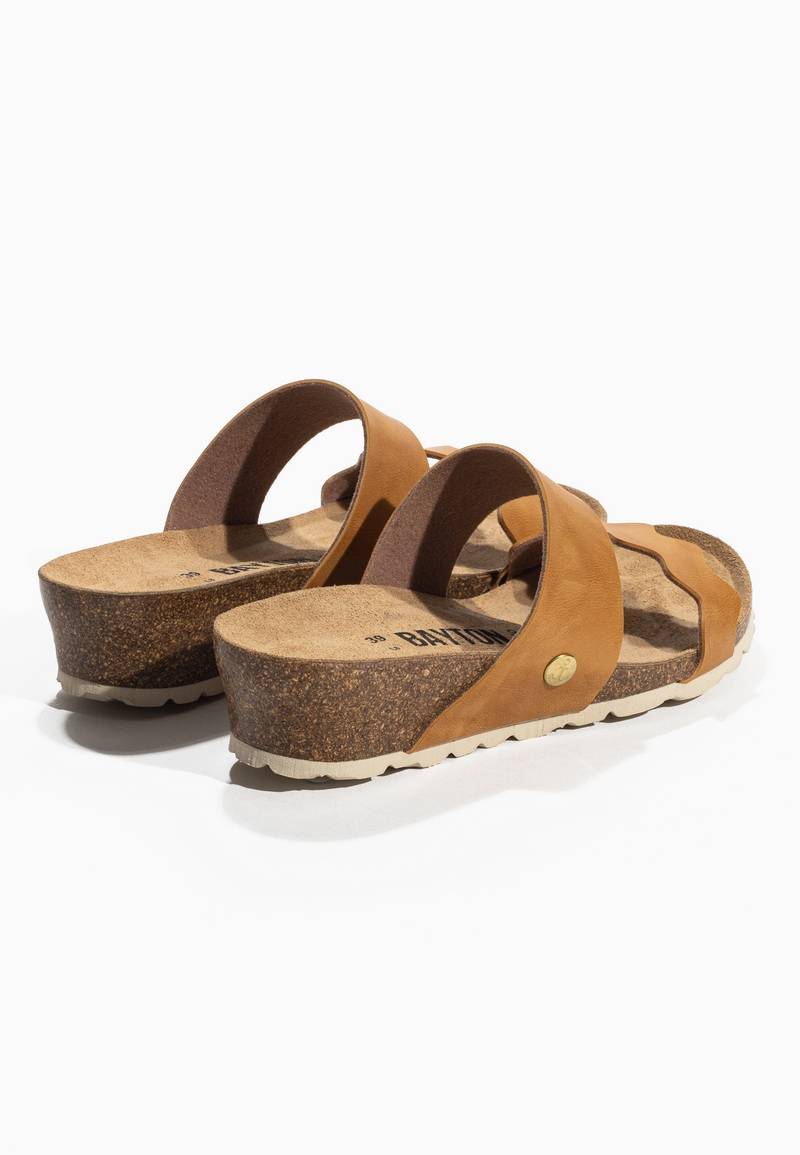 Vermeer Camel Wedge and Semi-Wedge Sandals