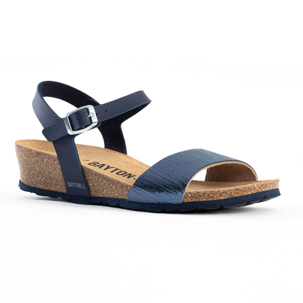 Wodonga Navy Blue Wedge and Semi-Wedge Sandals