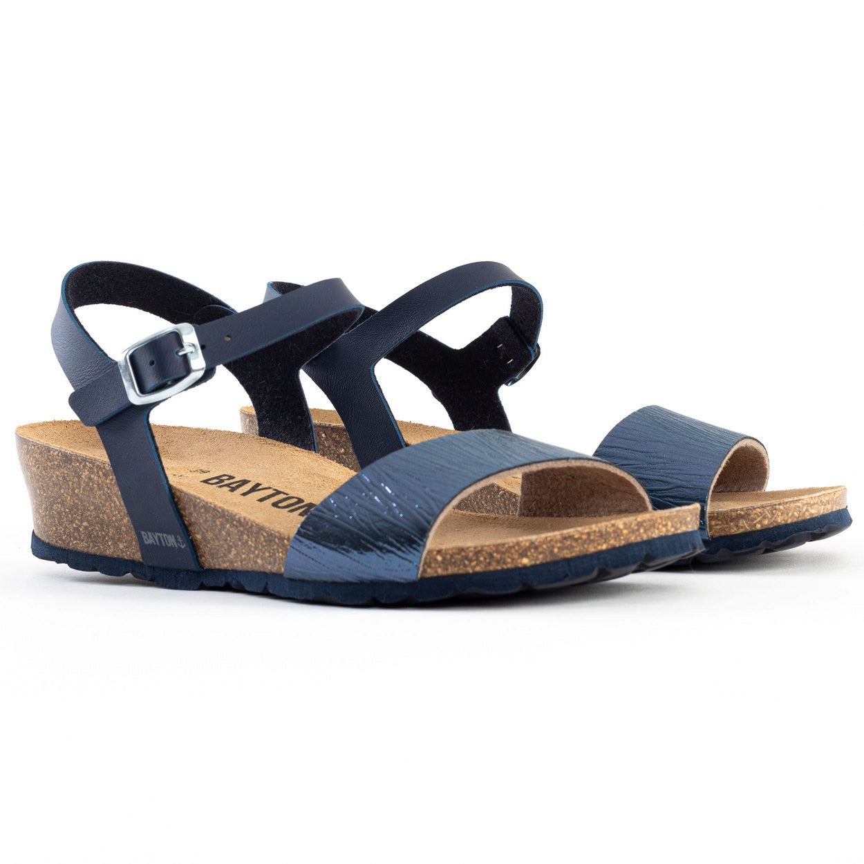 Wodonga Navy Blue Wedge and Semi-Wedge Sandals