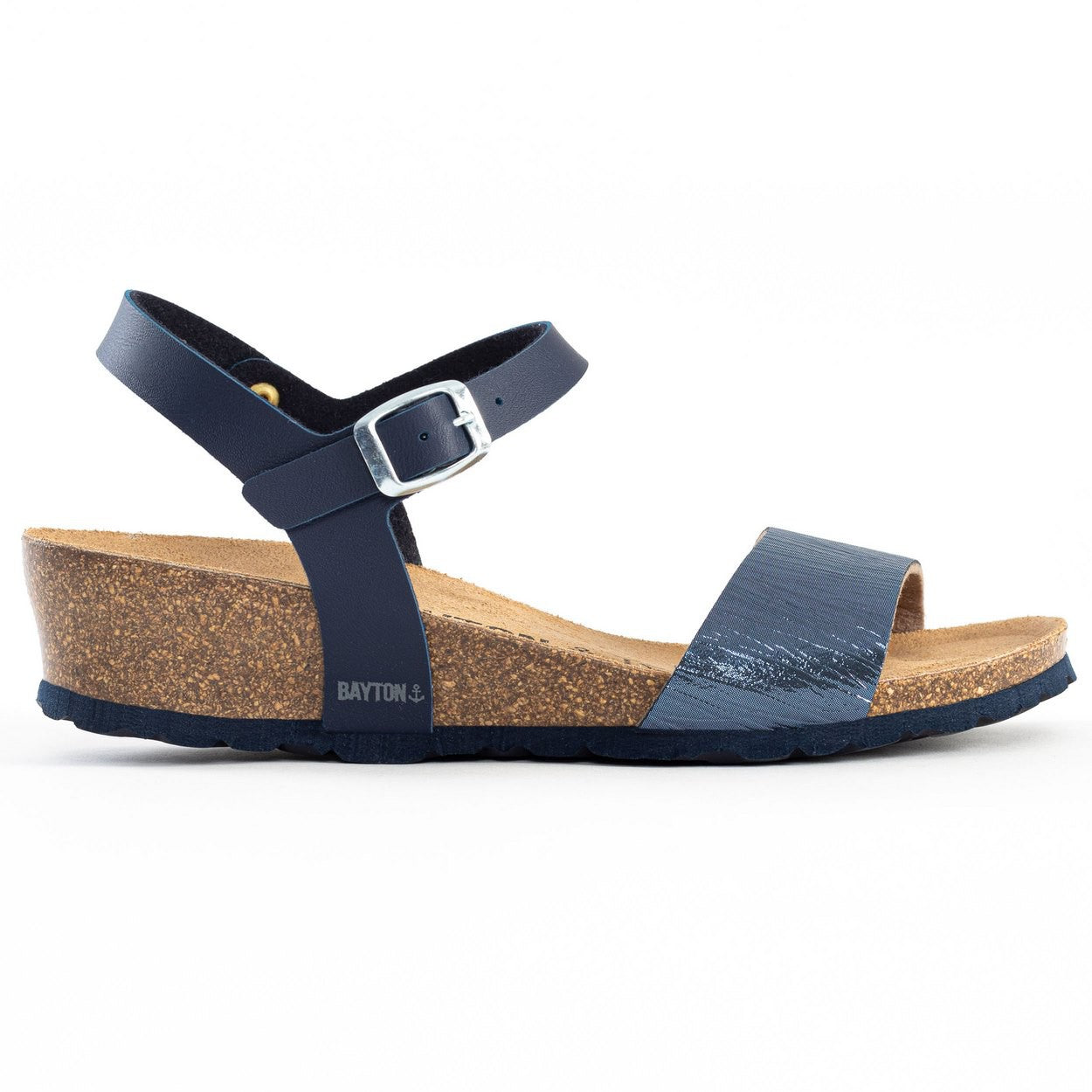 Wodonga Navy Blue Wedge and Semi-Wedge Sandals