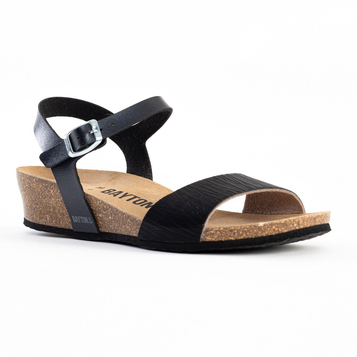 Wodonga Black Wedge and Semi-Wedge Sandals