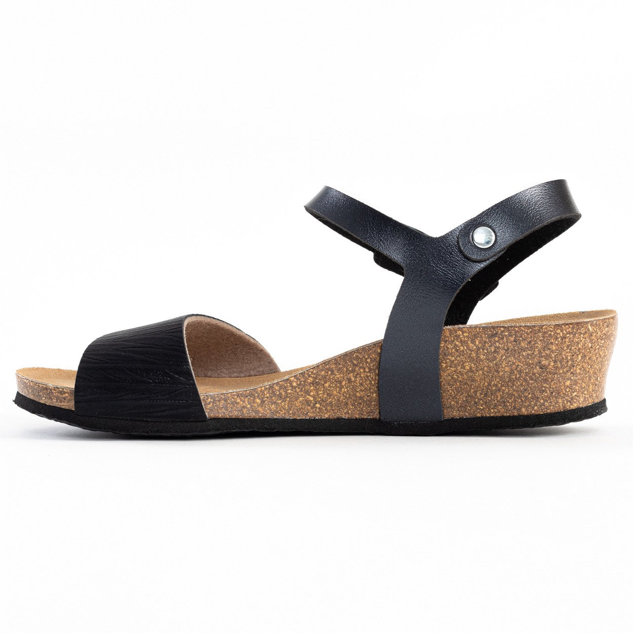 Wodonga Black Wedge and Semi-Wedge Sandals