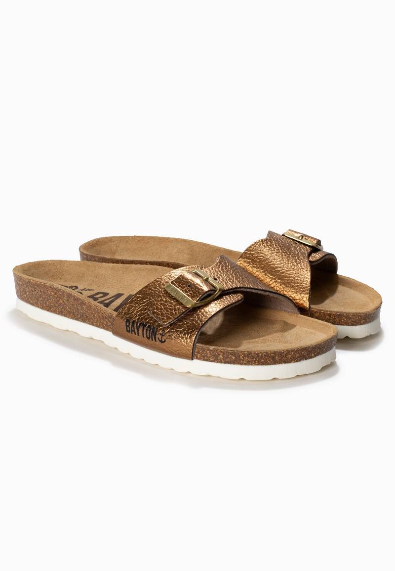 Zamora Bronze 1 Strap Sandals