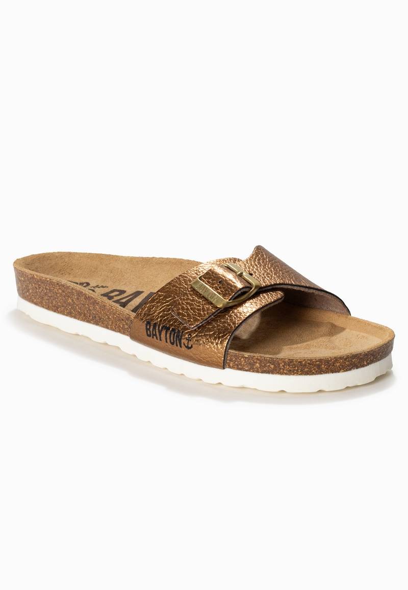 Zamora Bronze 1 Strap Sandals