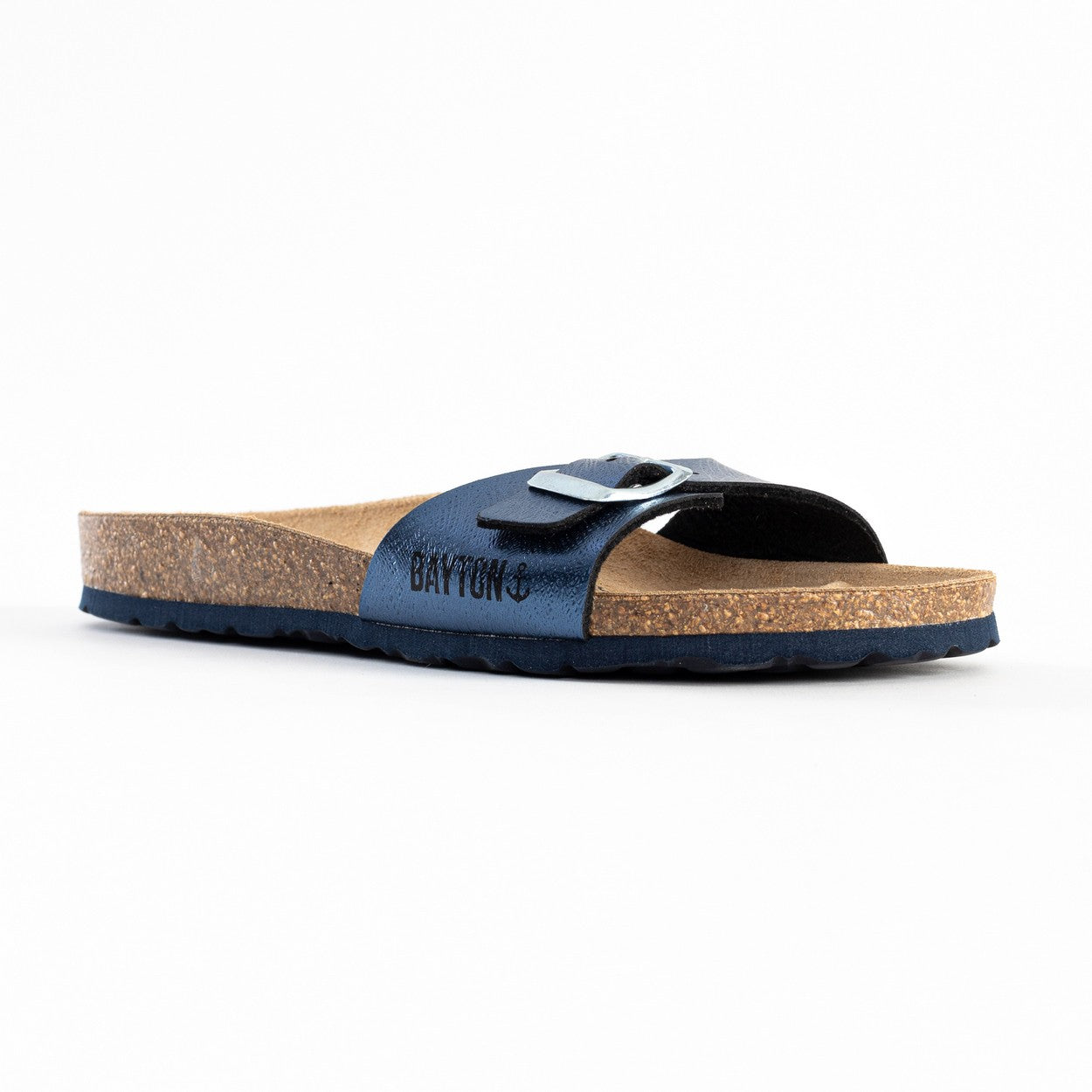 Zephyr Navy Blue 1 Strap Sandals