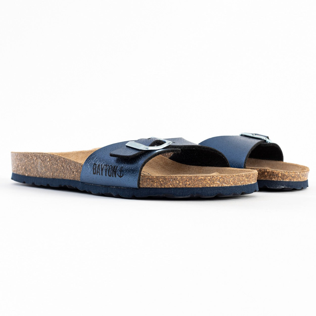 Zephyr Navy Blue 1 Strap Sandals