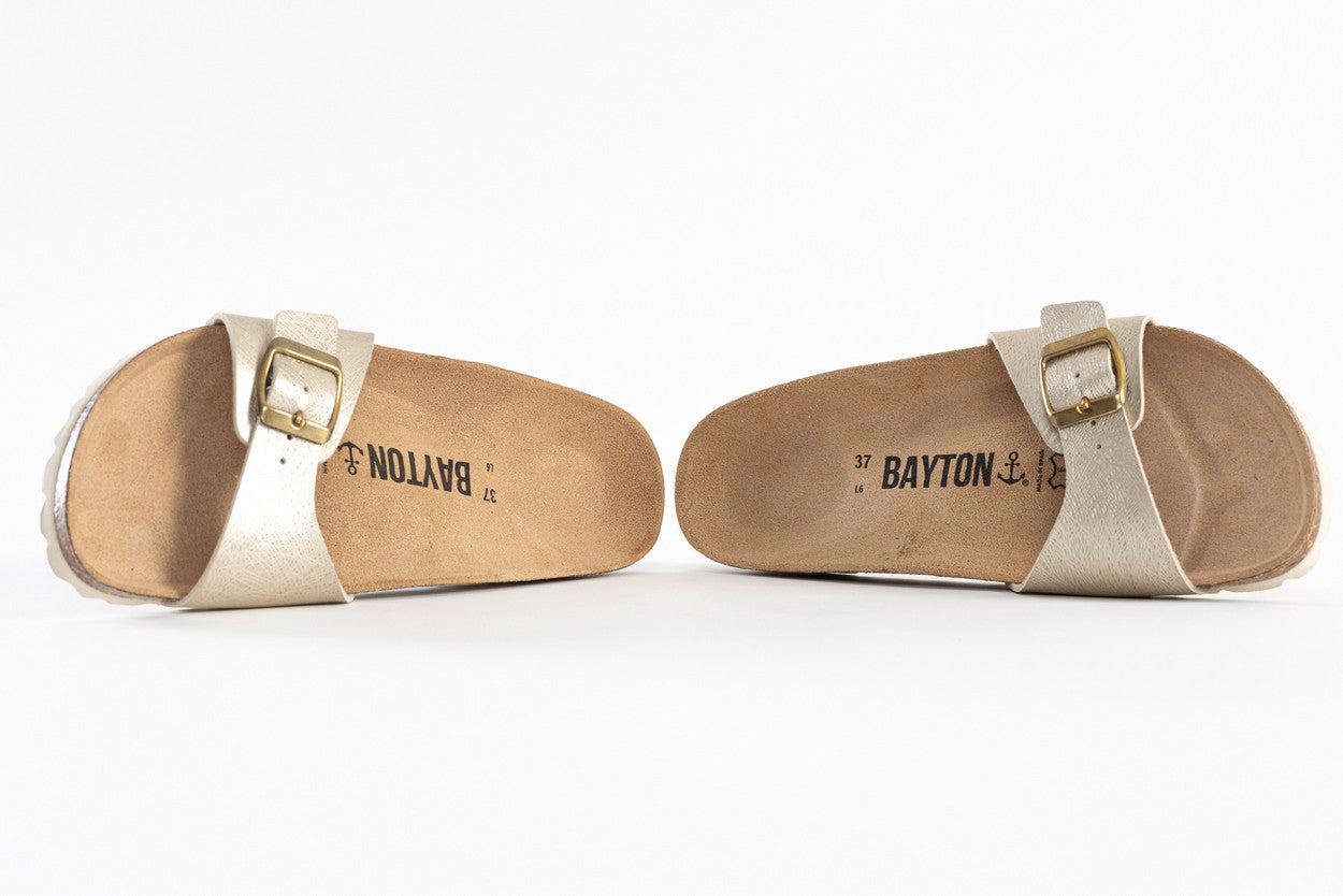 Zephyr Light Gold 1 Strap Sandals