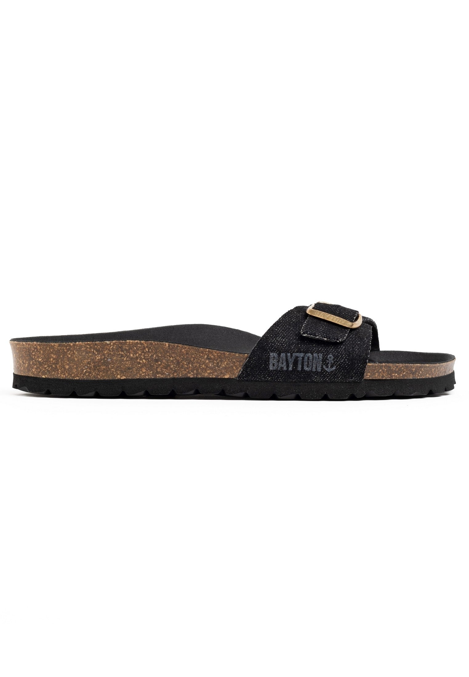 Zephyr Black 1 Strap Sandals