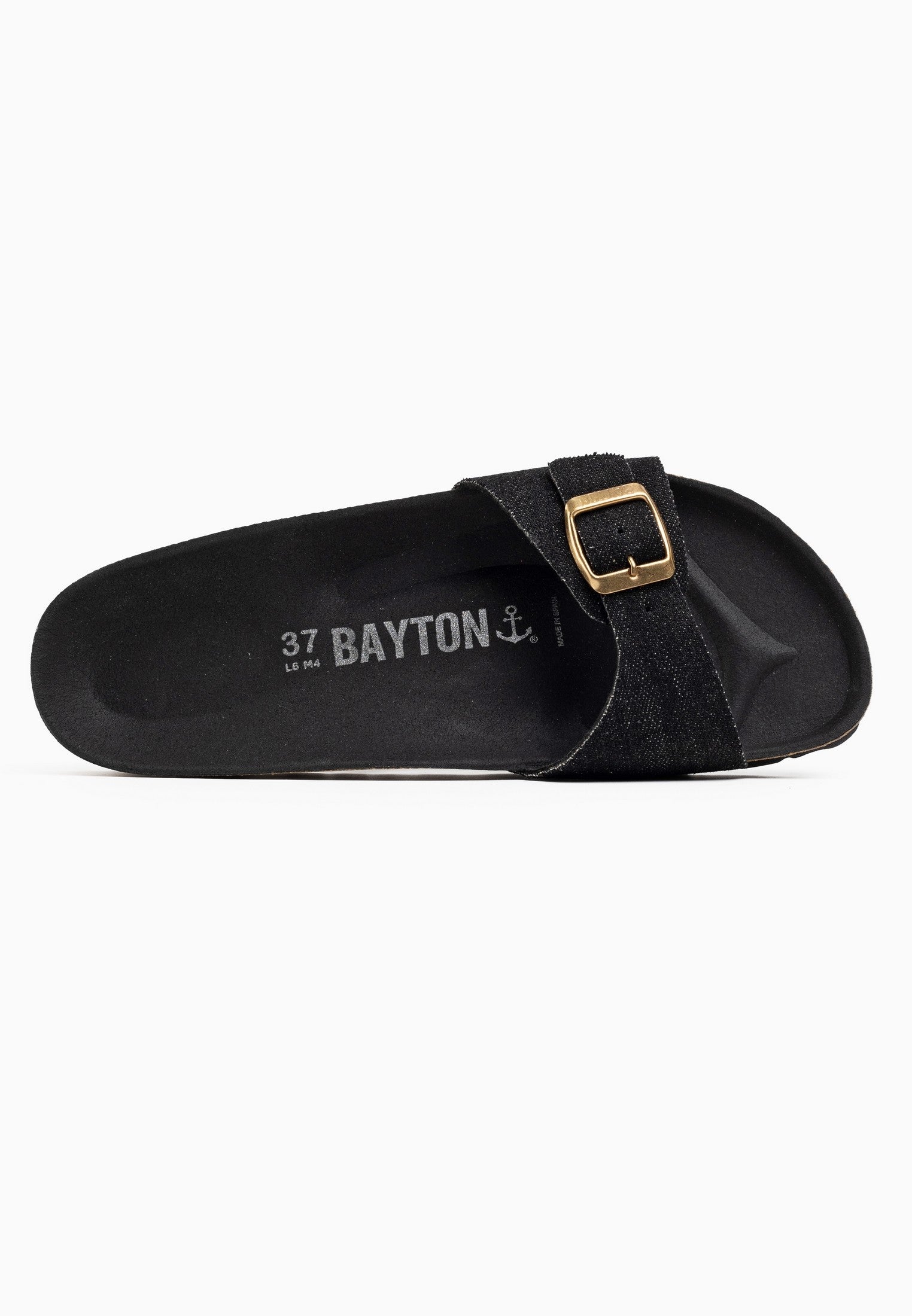 Zephyr Black 1 Strap Sandals