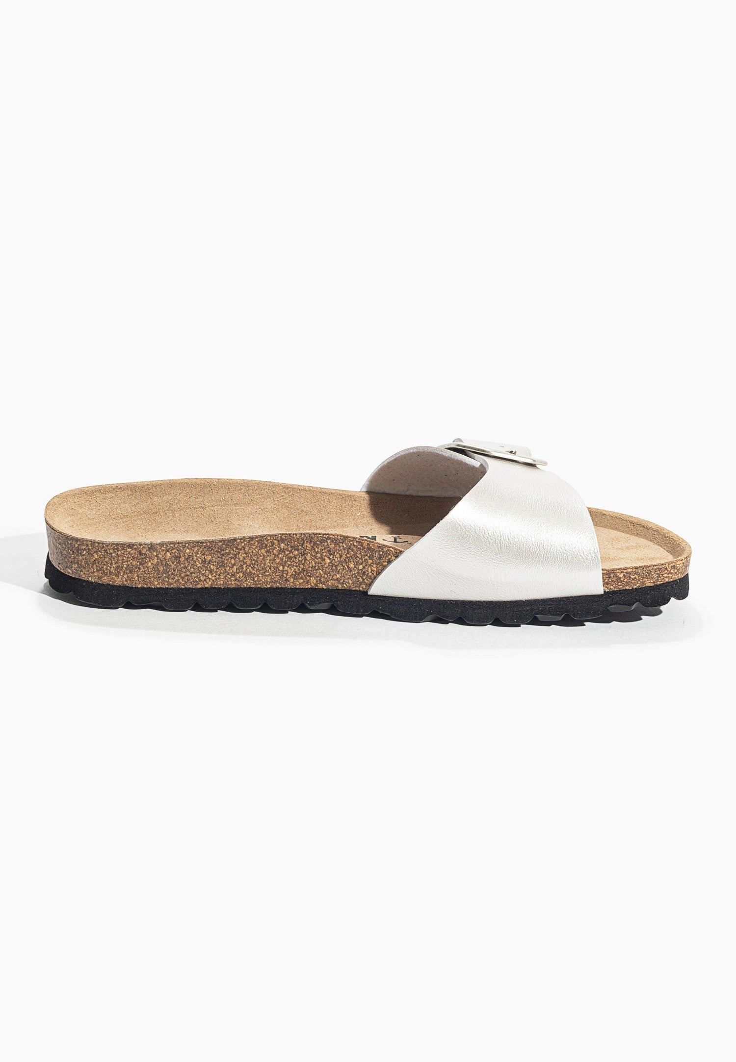 Zephyr Light Silver 1 Strap Sandals