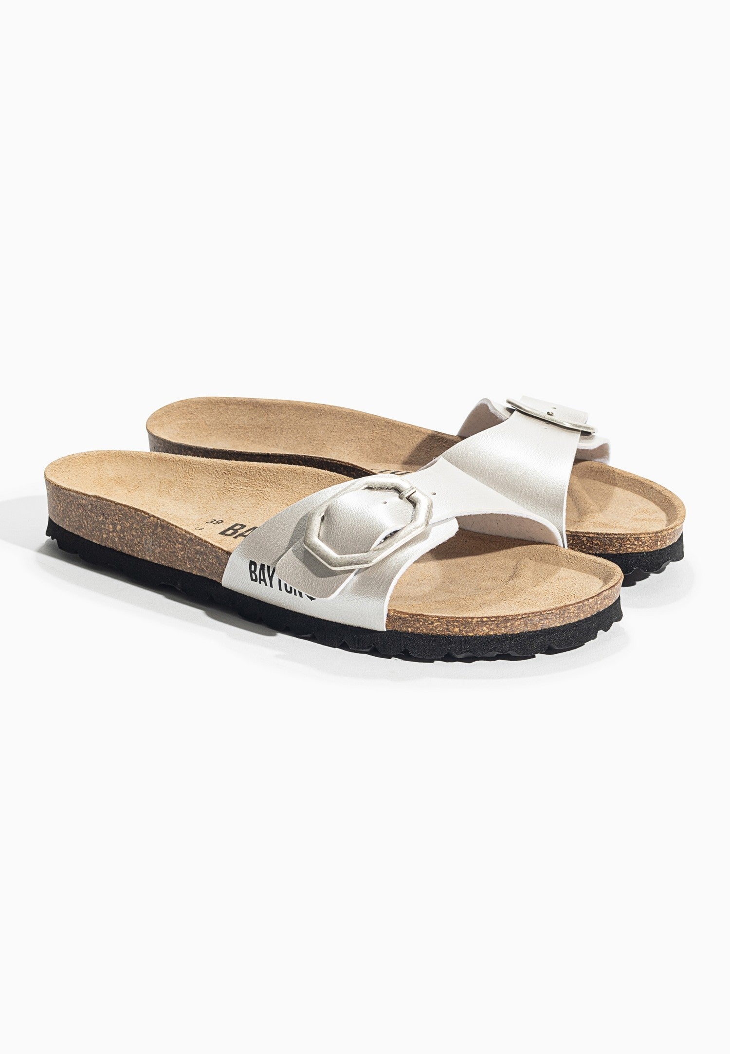 Zephyr Light Silver 1 Strap Sandals