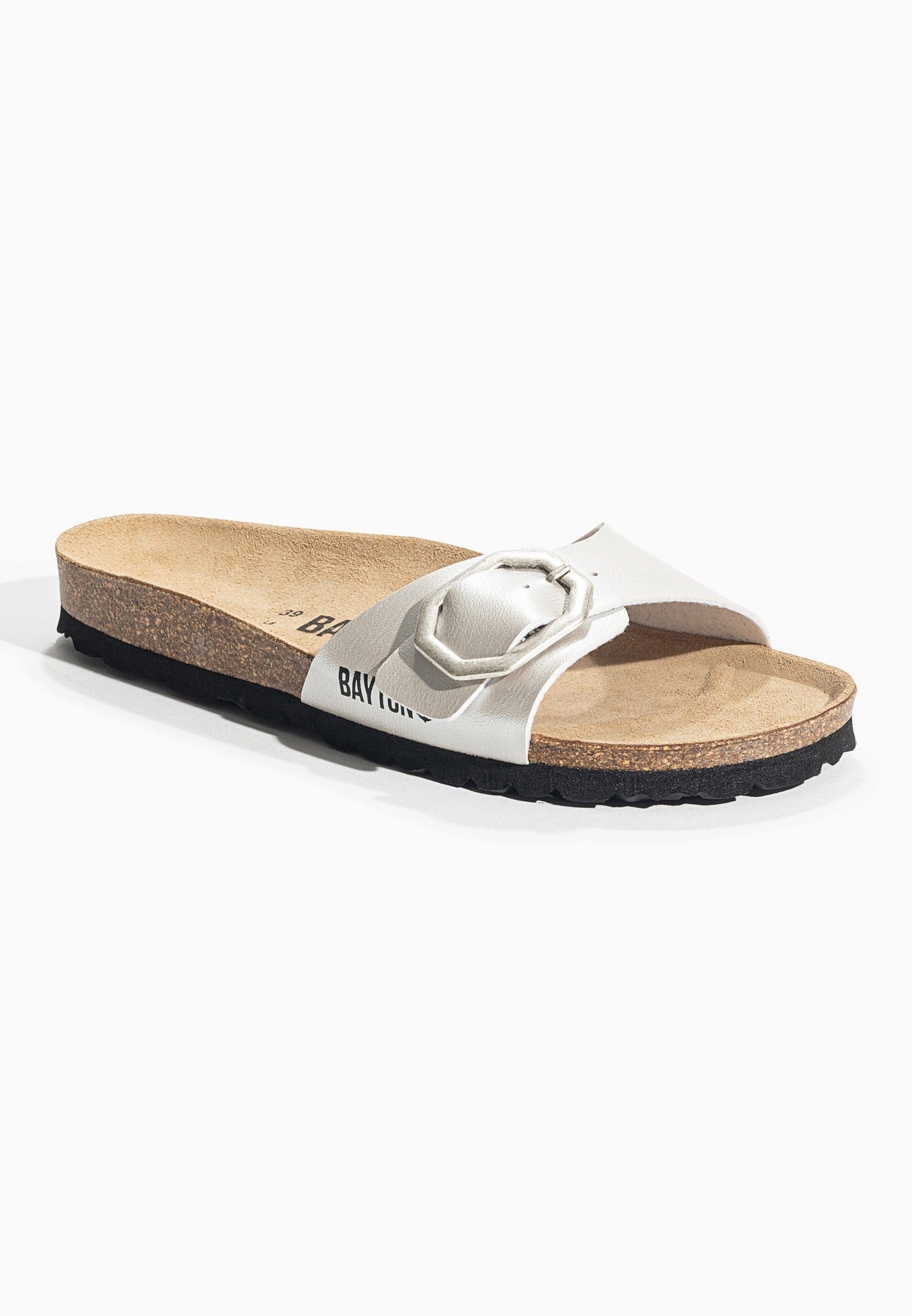 Zephyr Light Silver 1 Strap Sandals