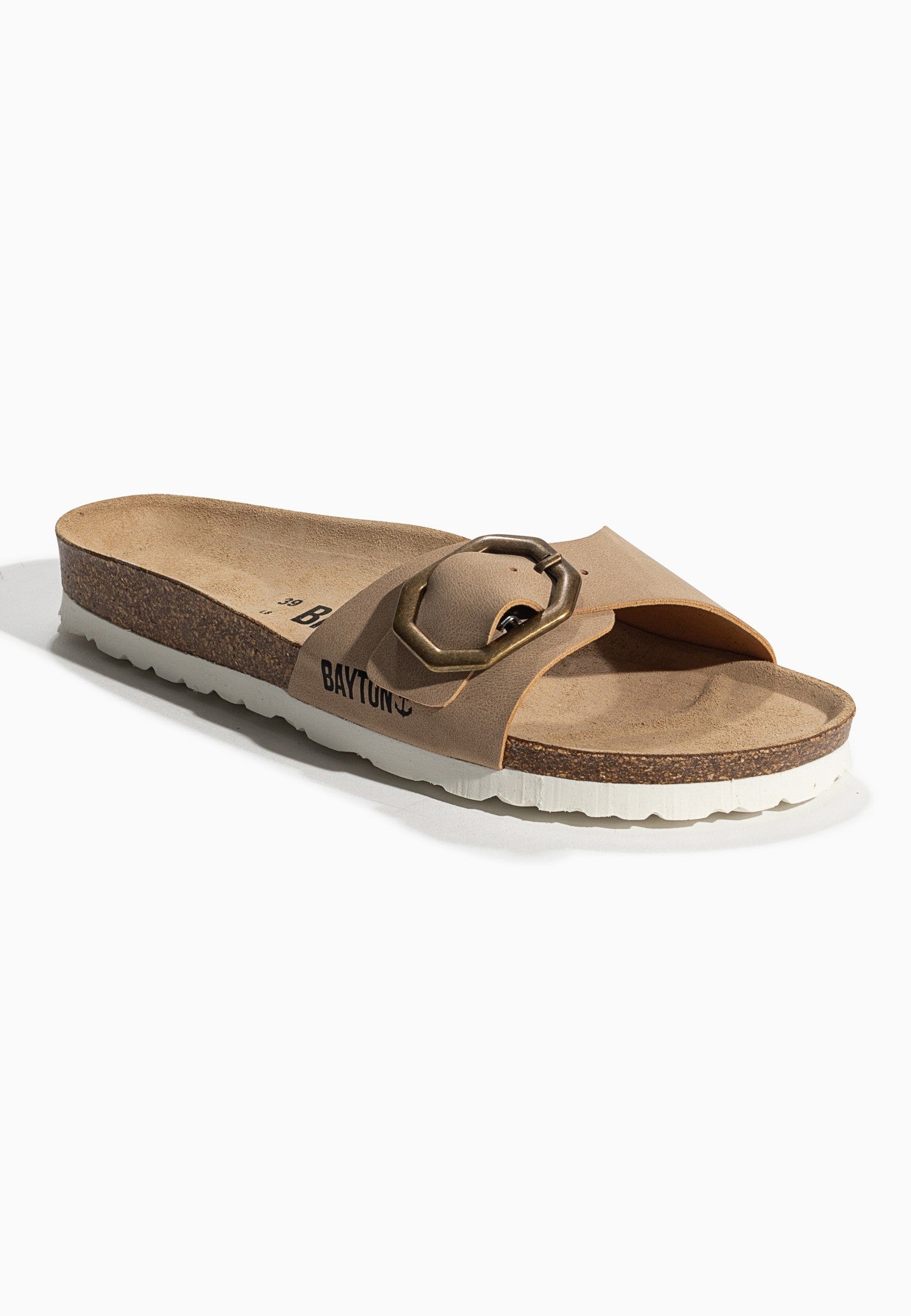 Zephyr Beige 1 Strap Sandals