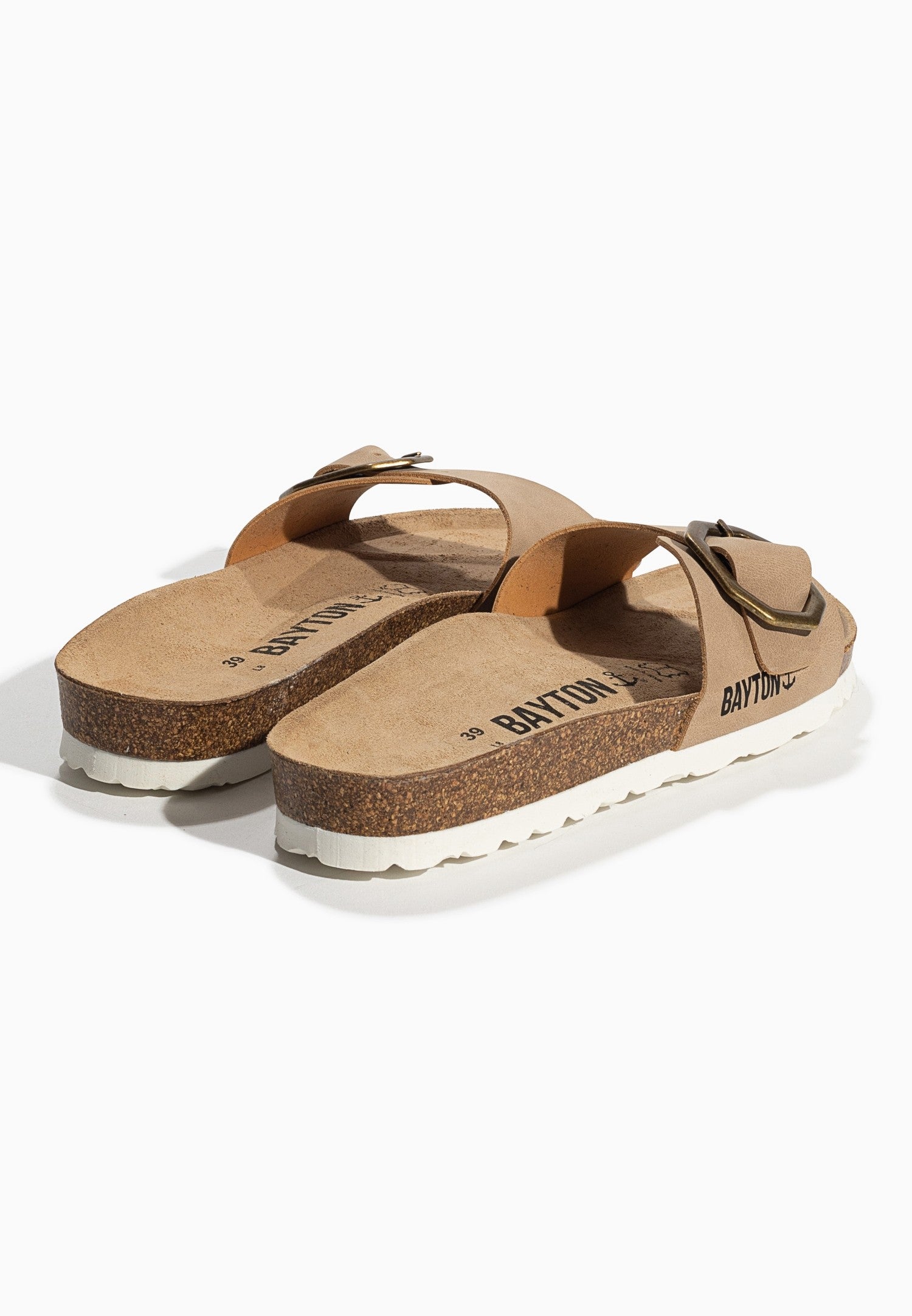 Zephyr Beige 1 Strap Sandals