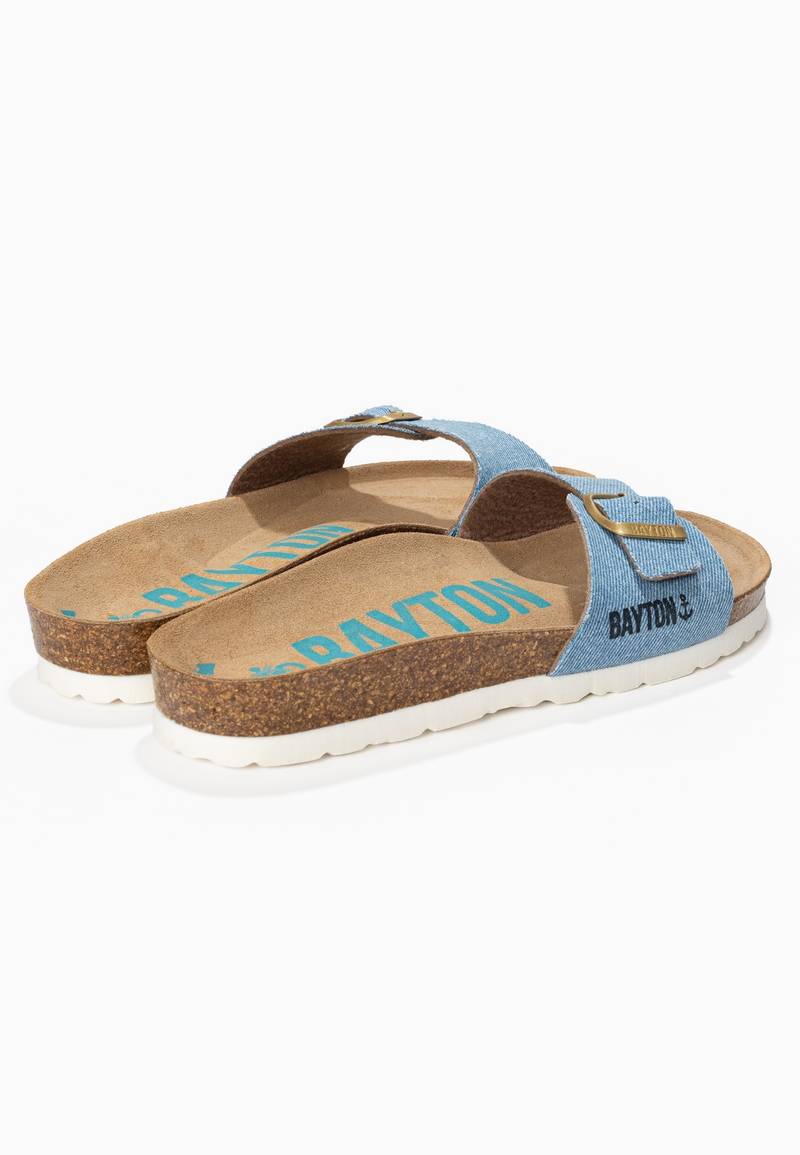 Zephyr Sky Blue 1 Strap Sandals